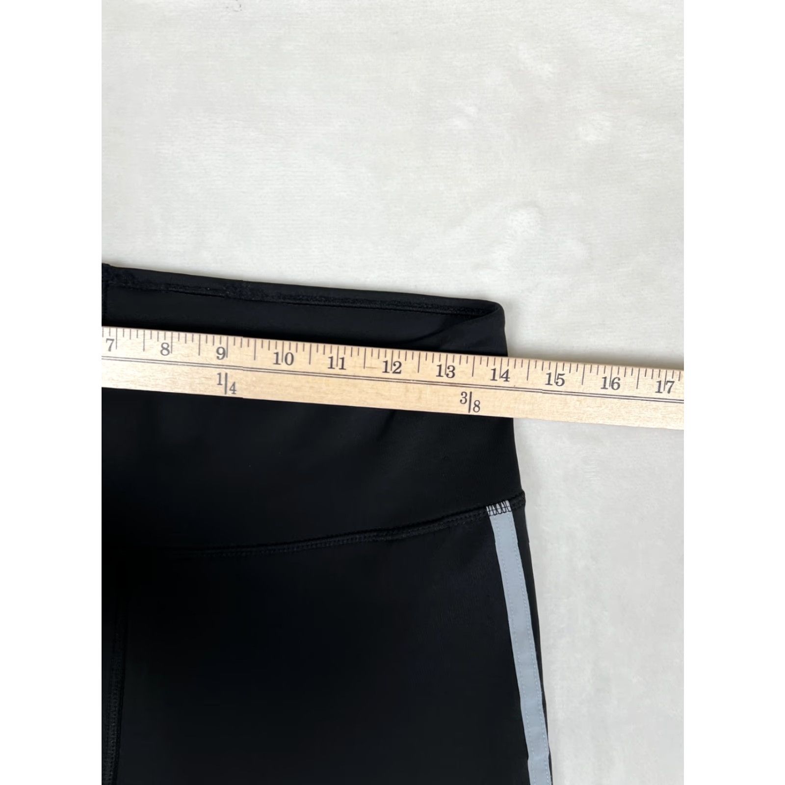 Adidas Adidas Pants Women's M Black Climalite 3-Stripes High Rise Crop Ankle Leggings Size 32" / US 10 / IT 46 - 3 Thumbnail