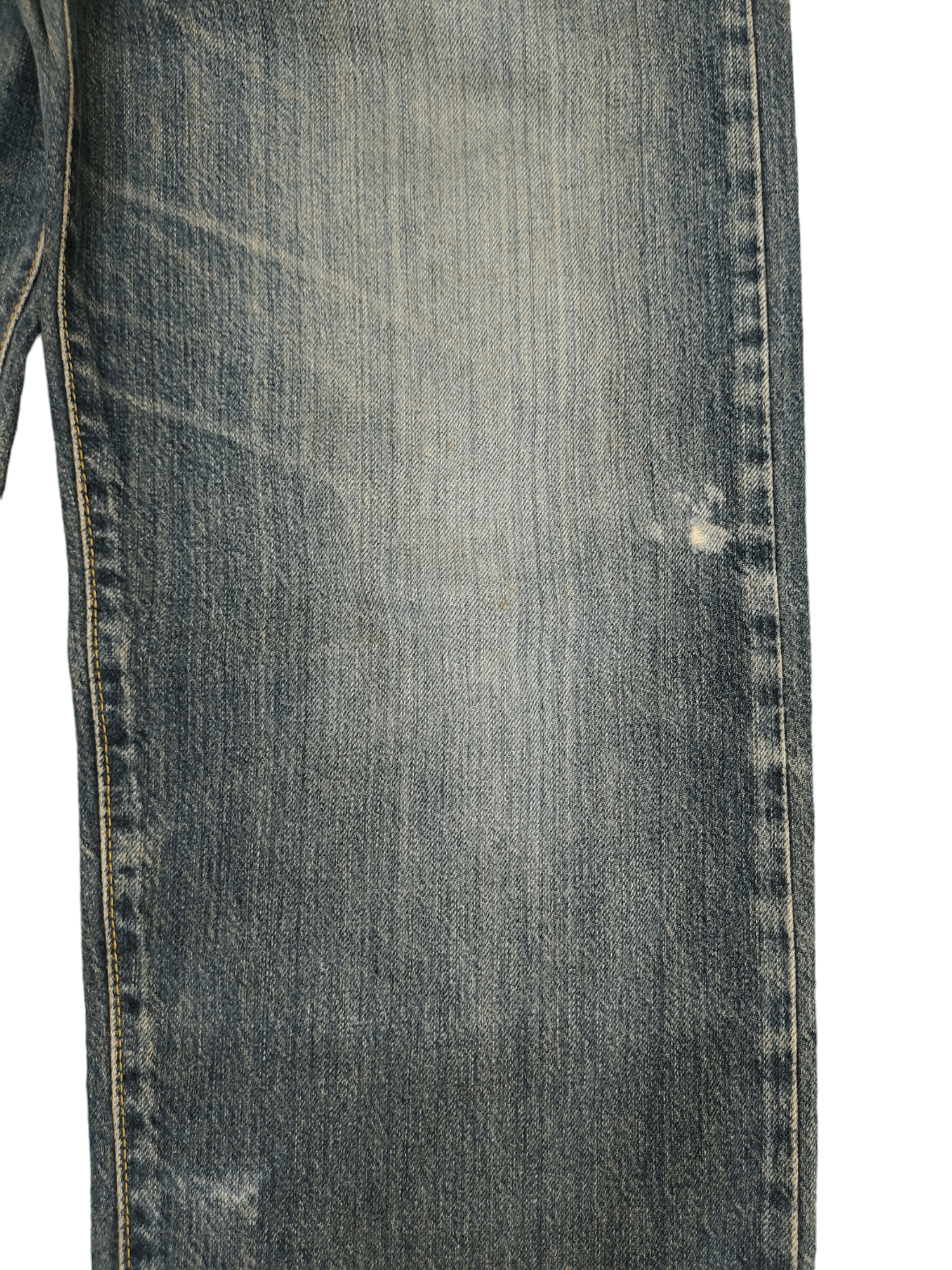 Kapital Vintage Edwin Distress Patina Baggy Denim Pants Size US 32 / EU 48 - 9 Thumbnail