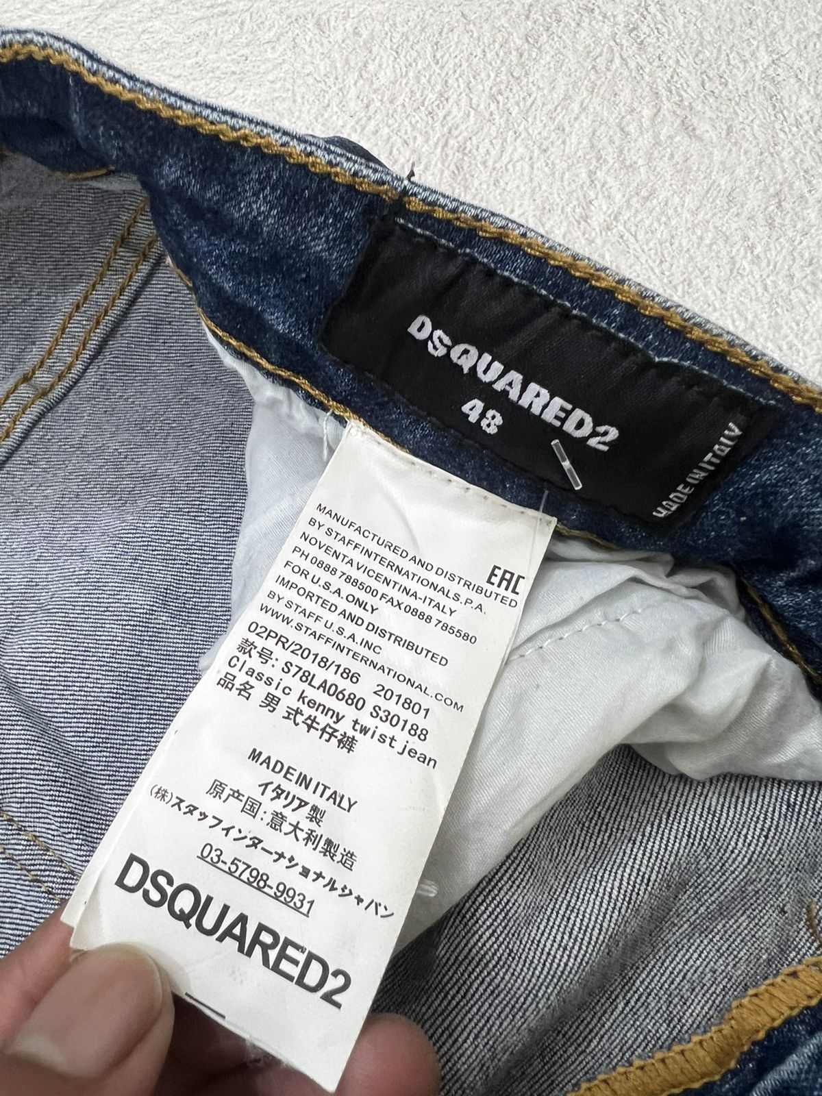Hysteric Glamour × Undercover 2000s Dsquared2 Y's Distressed Skinny Jeans y2k Lgb Ifsix Size US 30 / EU 46 - 8 Thumbnail