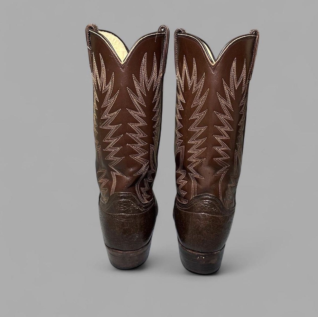 Dan Post 🌵Vintage Dan Post Brown Leather Western Boots - 9.5 D 🦎 Size US 9.5 / EU 42-43 - 3 Thumbnail