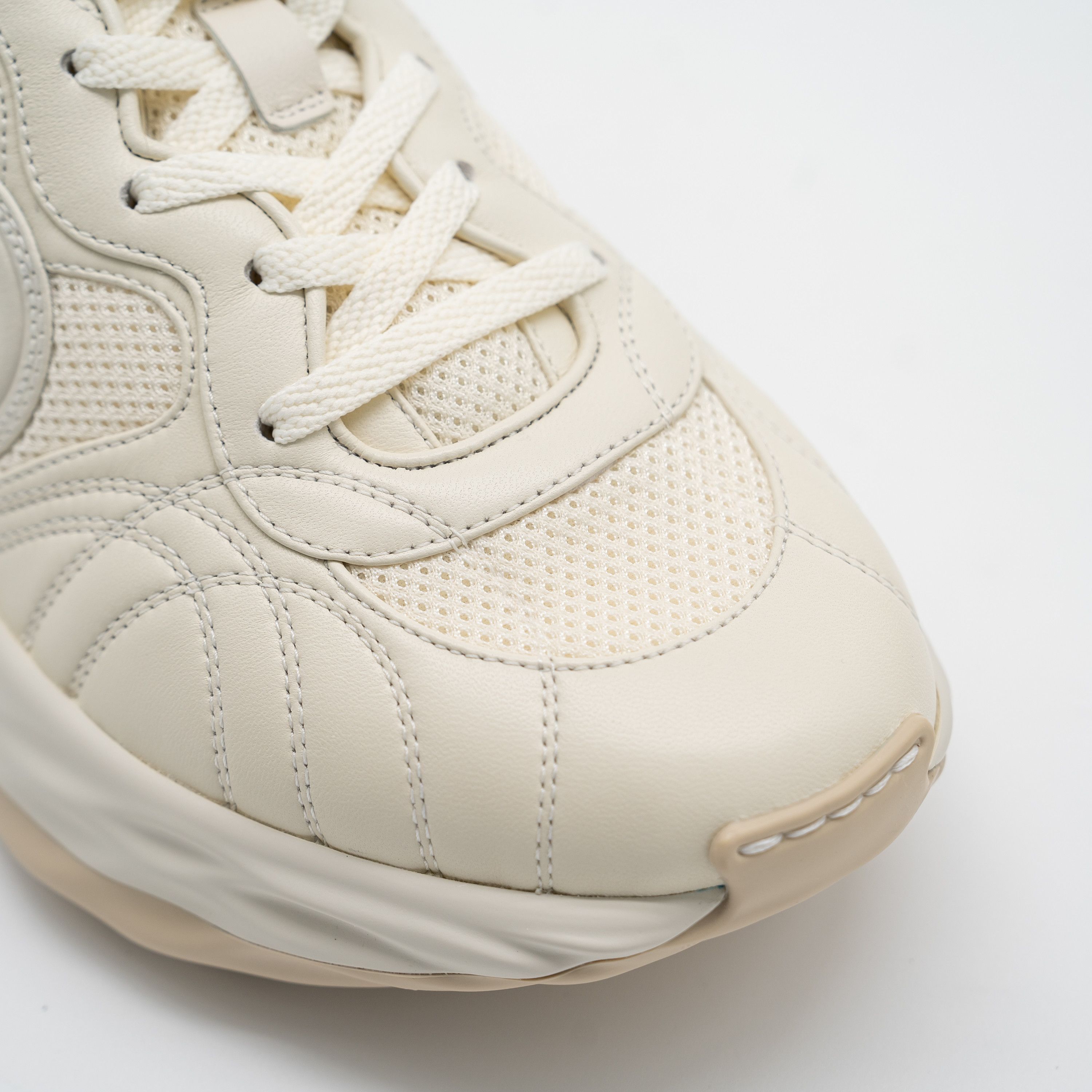 Gucci 10us Gucci Ripple Sneakers Off White GG Leather Interlocking Size US 10 / EU 43 - 7 Thumbnail