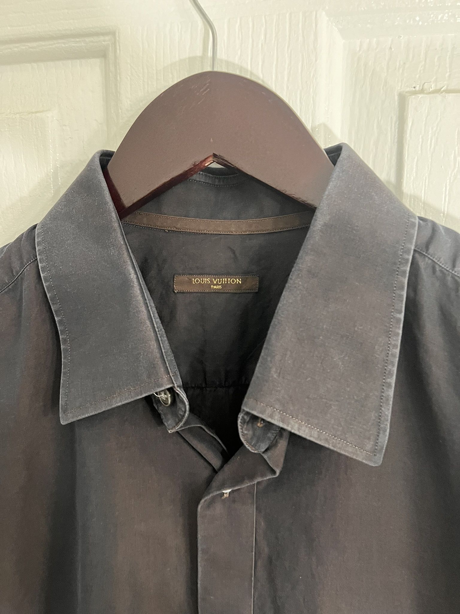 Louis Vuitton LOUIS VUITTON Irredescent Long Sleeve Dress Shirt