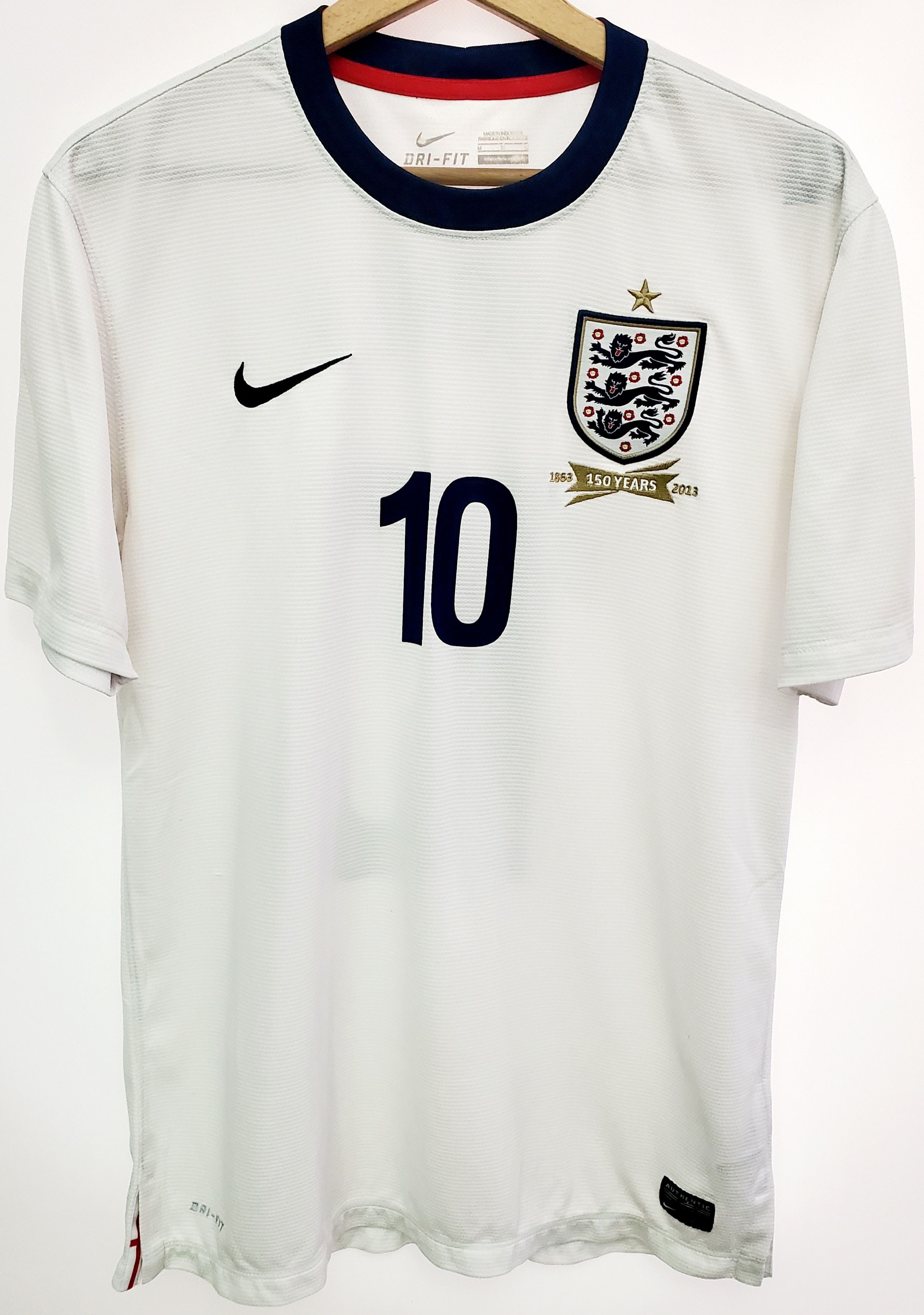 Nike England 150th unniversary #10 Rooney soccer jersey ideal M Size US M / EU 48-50 / 2 - 1 Thumbnail