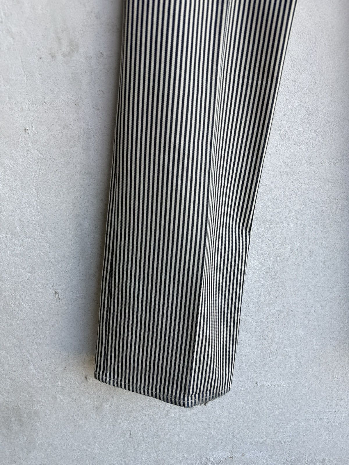 Celine [30fits31] Celine hickory striped flared jeans Size US 31 - 12 Thumbnail