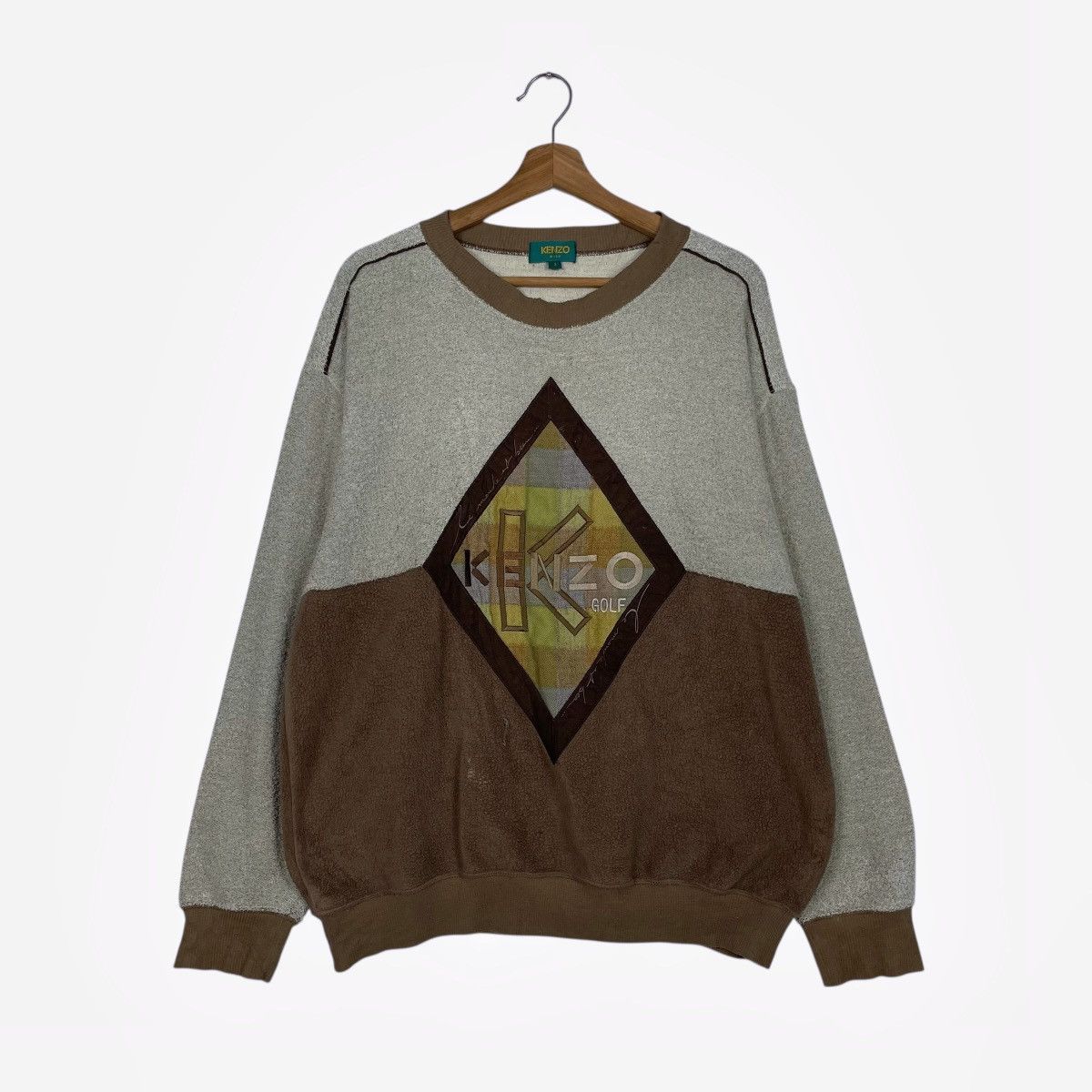 Kenzo Golf Big Logo Crewneck Sweatshirt