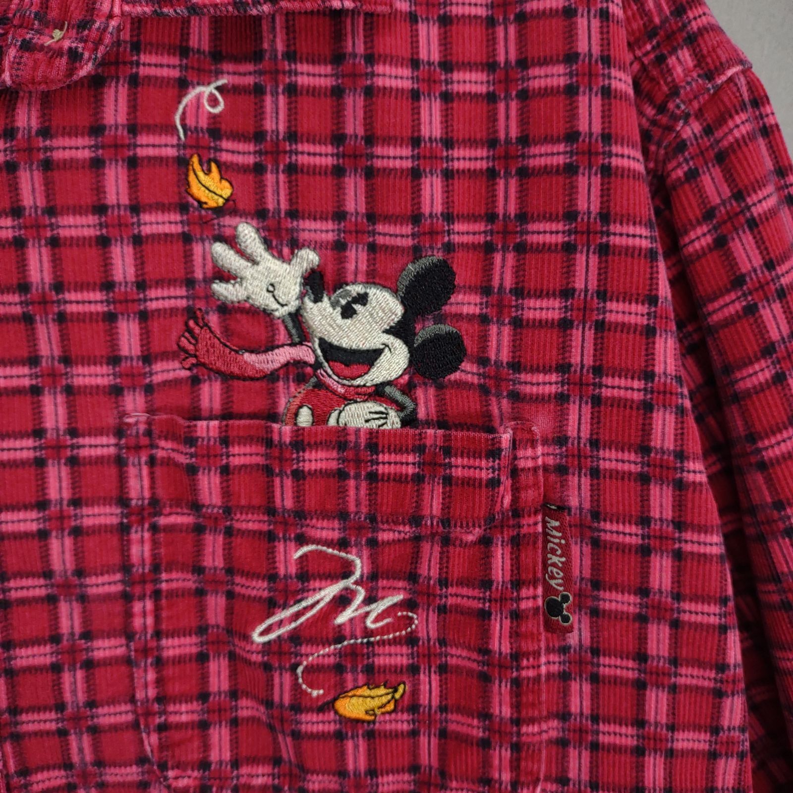Disney Vintage Disney Women's M Mickey Mouse Fall Corduroy Shirt Size M / US 6-8 / IT 42-44 - 2 Thumbnail