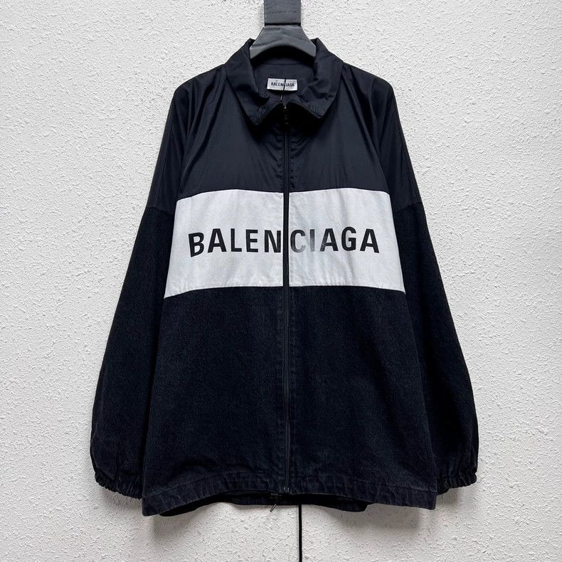 Balenciaga Balenciaga Black Denim Panel Jacket - dmc Size US XS / EU 42 / 0 - 1 Thumbnail