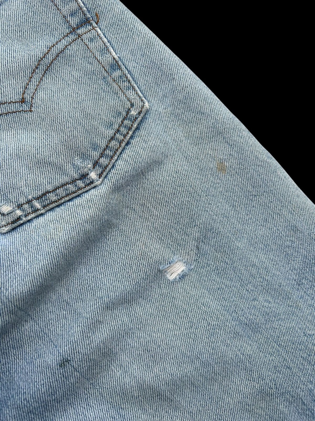 Levi's Vintage Clothing 80's THRASHED Levis 524 Selvedge Grunge Punk Denim Jeans Size US 28 / EU 44 - 16 Thumbnail