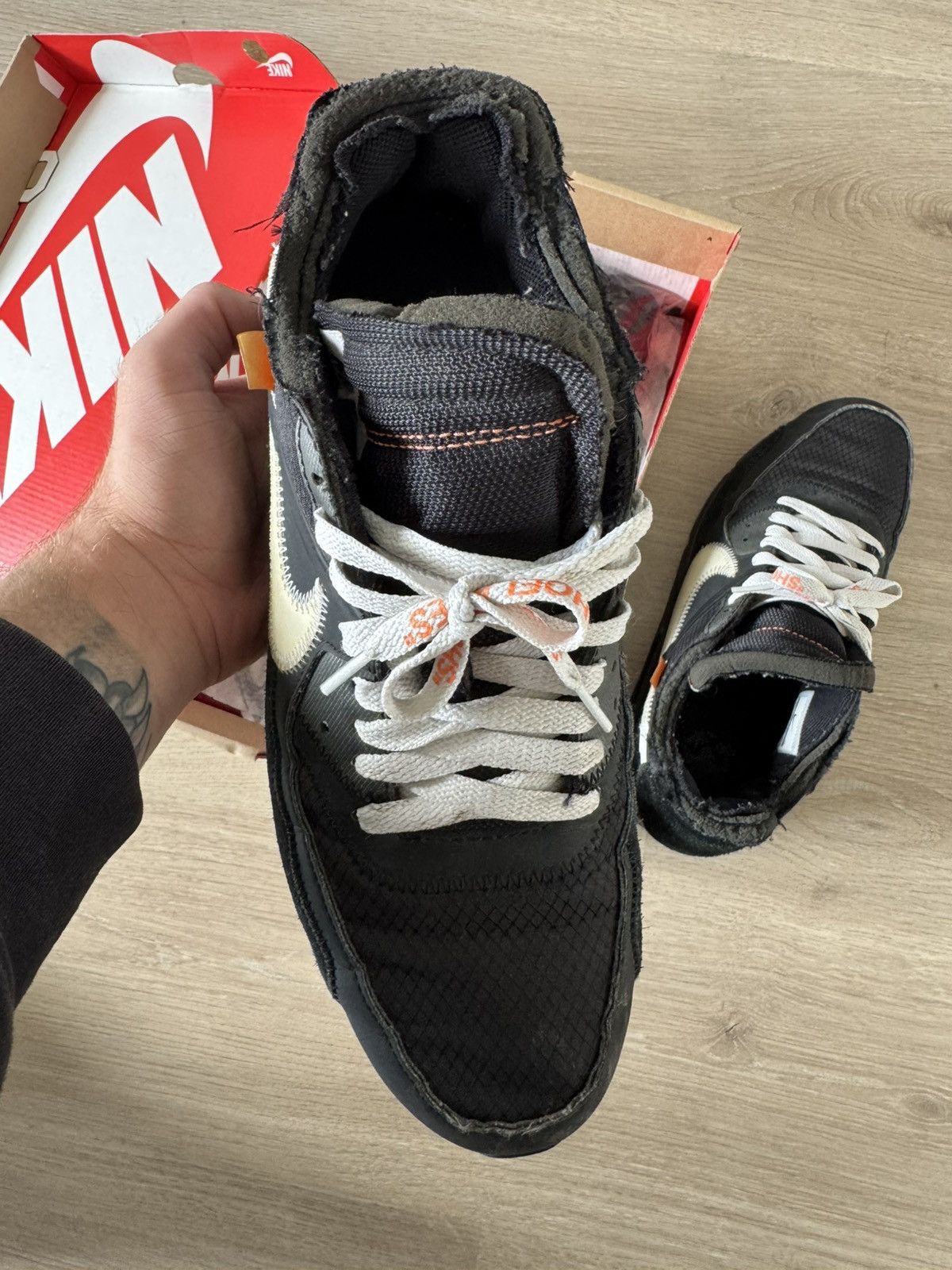 Nike × Off-White Air Max 90 x off white Size US 9.5 / EU 42-43 - 13 Thumbnail
