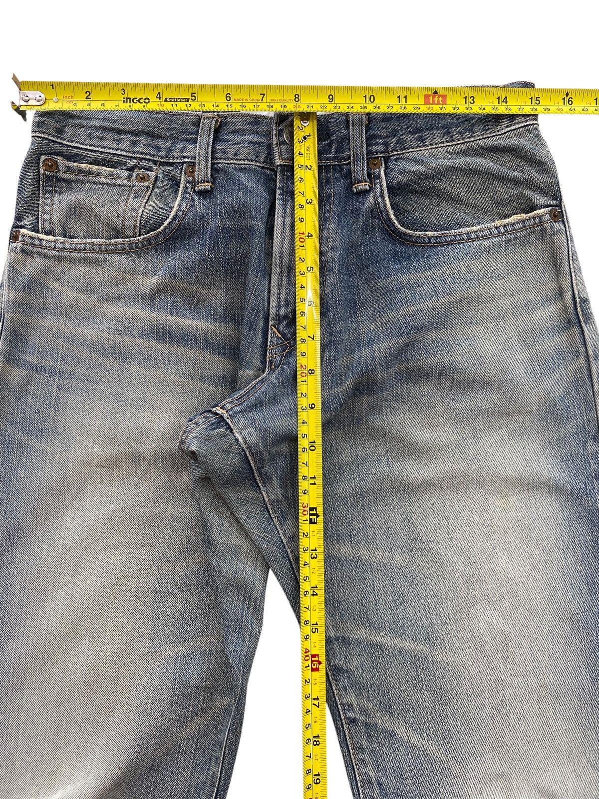 Edwin Edwin Faded Wash Whiskered Straight Leg Style Jeans Size US 30 / EU 46 - 6 Thumbnail