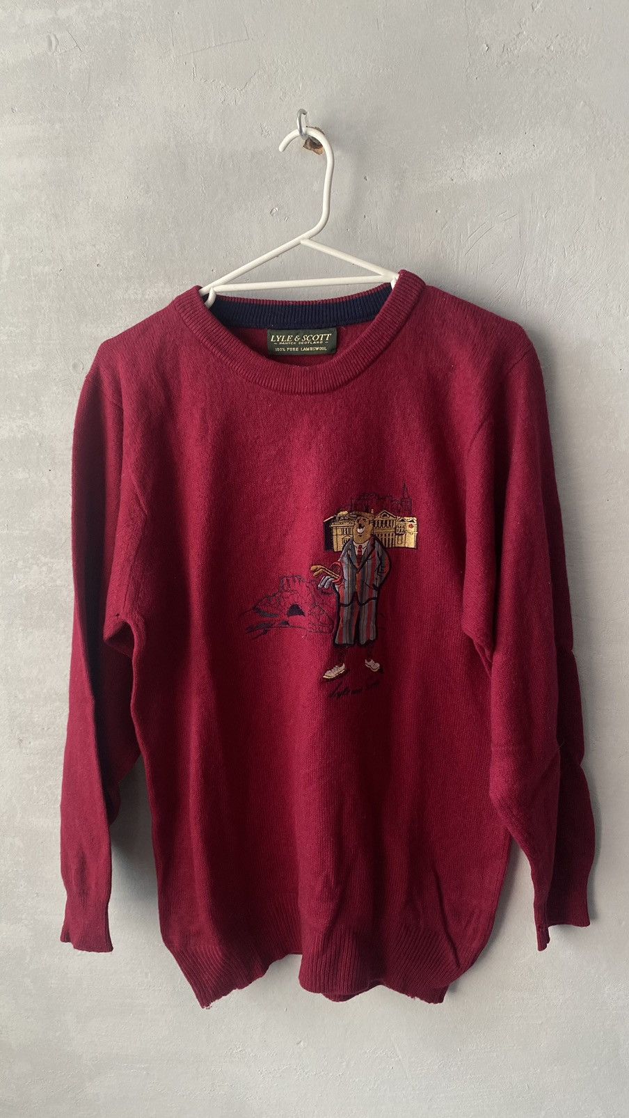 Lyle & Scott Vintage bear golf Lyle&Scott sweater Size US L / EU 52-54 / 3 - 1 Thumbnail