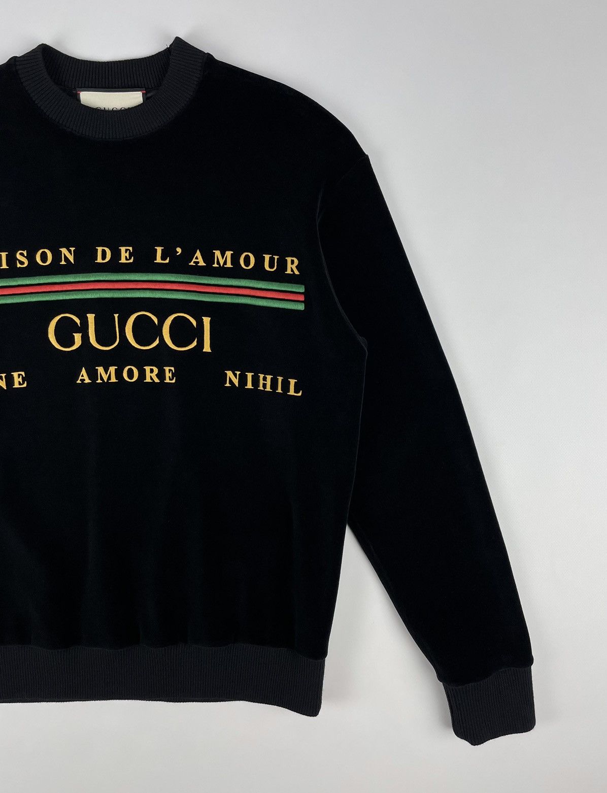 Gucci Gucci Maison De L'Amour Velvet Sweatshirt Size US S / EU 44-46 / 1 - 2 Thumbnail