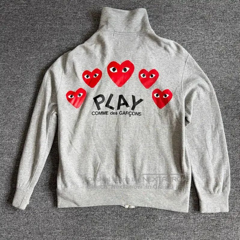 Comme des Garçons Gray Cotton Men's Hoodie .