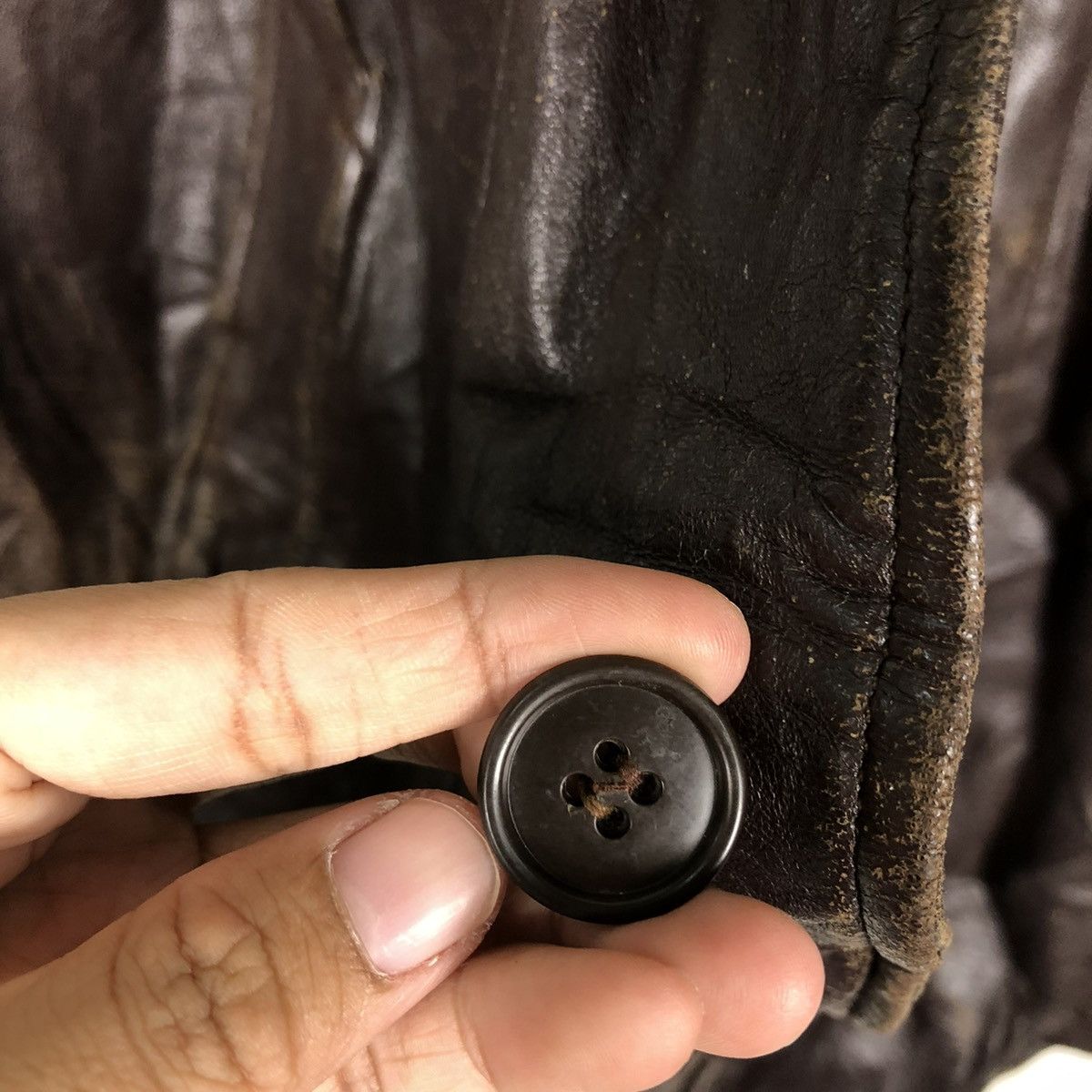 Japanese Brand 🔥VINTAGE GENUINE BIKER LEATHER JACKET MIC CUIR ST LAURENT Size US M / EU 48-50 / 2 - 16 Thumbnail