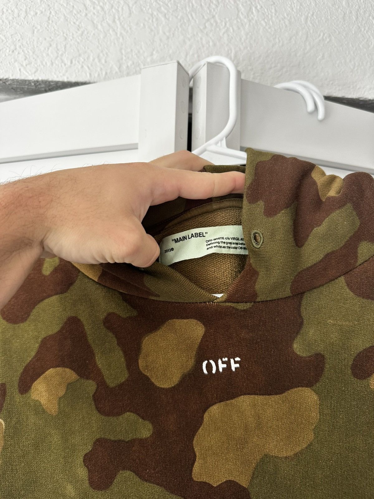 Off-White Off White Camoflauge Virgil Abloh Oversized Hoodie Size US S / EU 44-46 / 1 - 5 Thumbnail