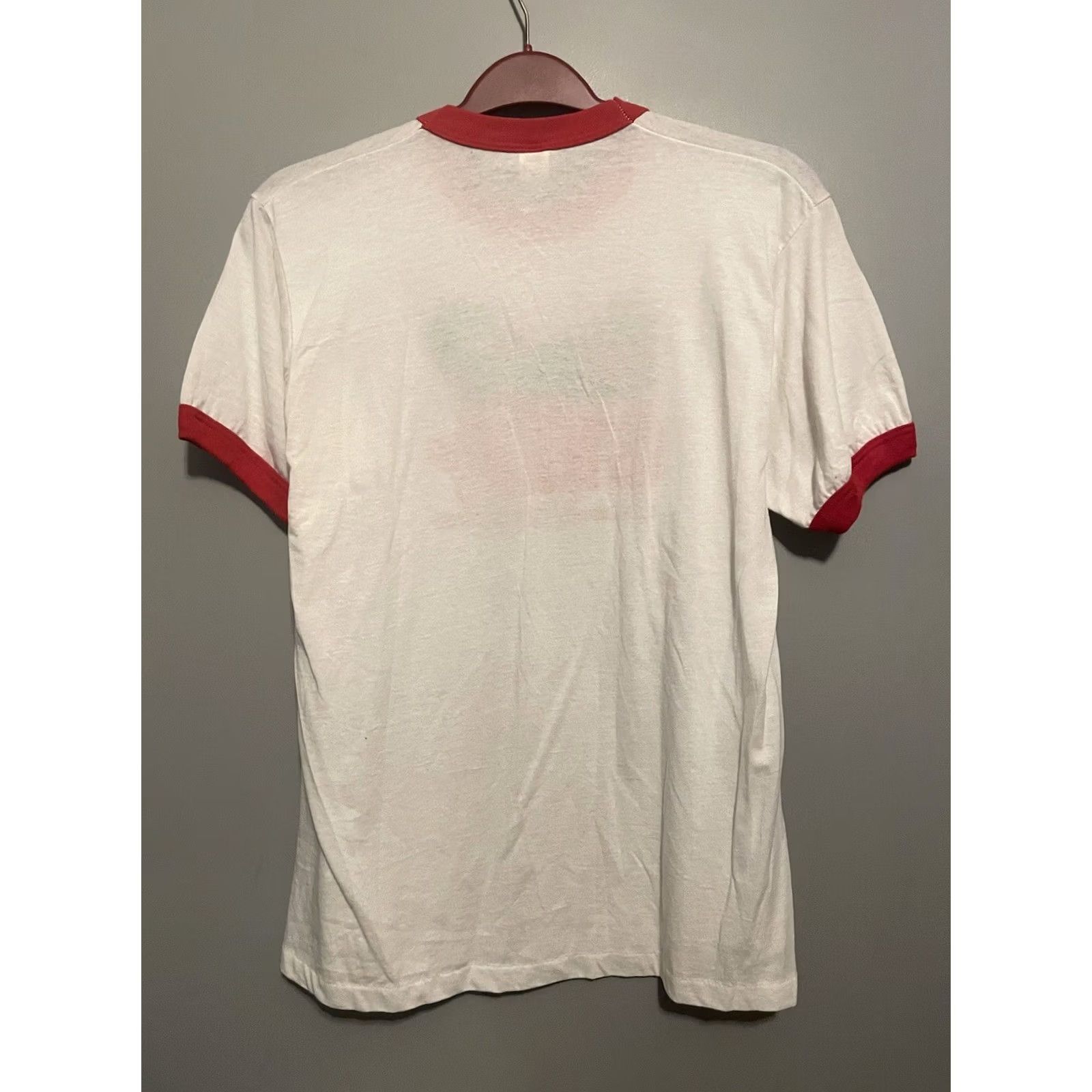 Vintage VINTAGE 70s G107 FM Radio Station 50000 Watts Rare White T-Shirt Size L Hip Hop Men Shirt White 18” Pit 28” Length Mens Size US L / EU 52-54 / 3 - 6 Thumbnail