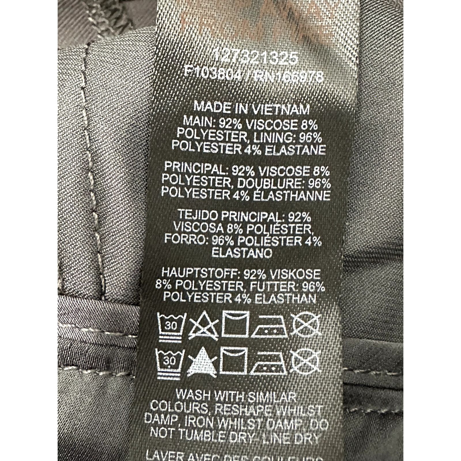 Topshop Topshop Slack Pants Wide Leg Flat Front Gray Women's 10 NWT Size 32" / US 10 / IT 46 - 8 Thumbnail