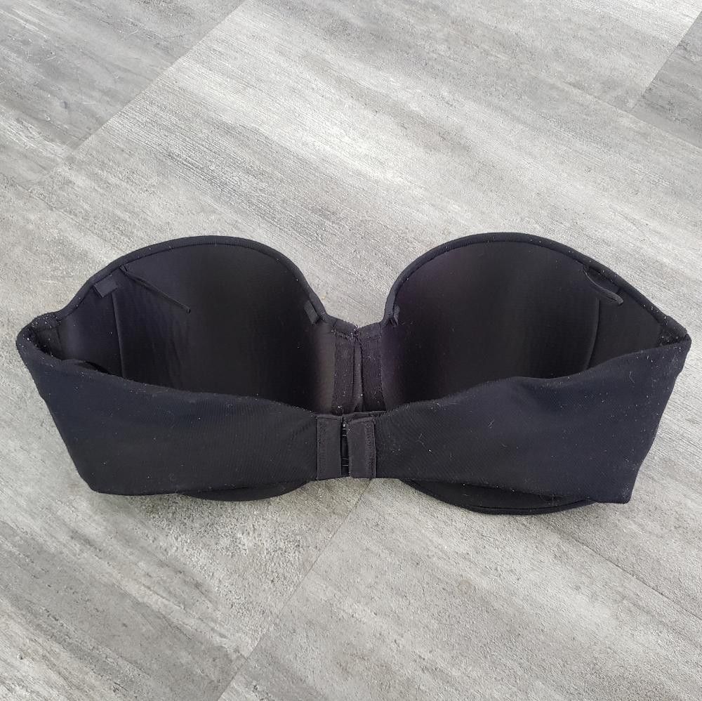 Designer Black Strapless Maidenform Bustier Bra Size ONE SIZE - 2 Thumbnail