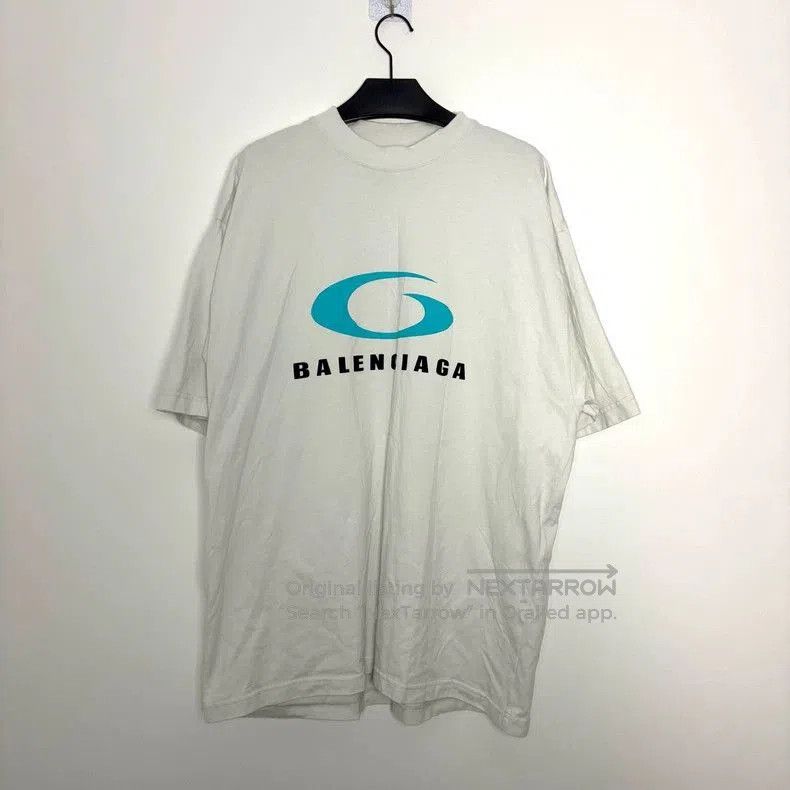 Balenciaga SS24 Logo Print Crewneck T-shirt.