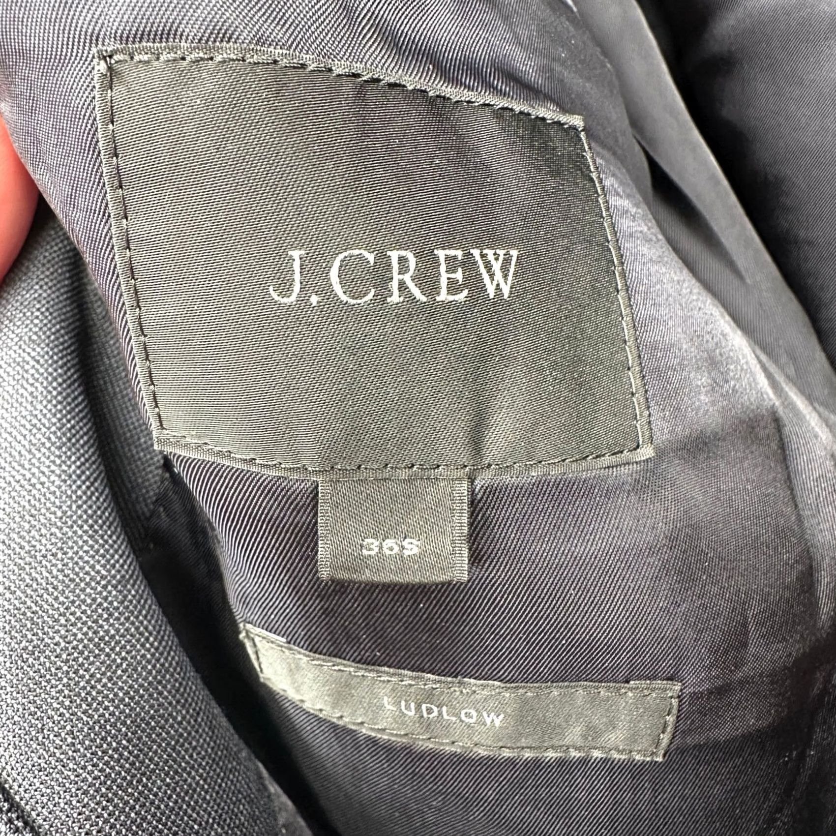 J.Crew J. Crew Ludlow Tollegno 1900 Wool Blend Italian Suit Blazer Men 36S Gray Jacket Coat 2 Piece Slim Notch Lapel Two-Button Formal Business Mens Size 36R - 4 Thumbnail