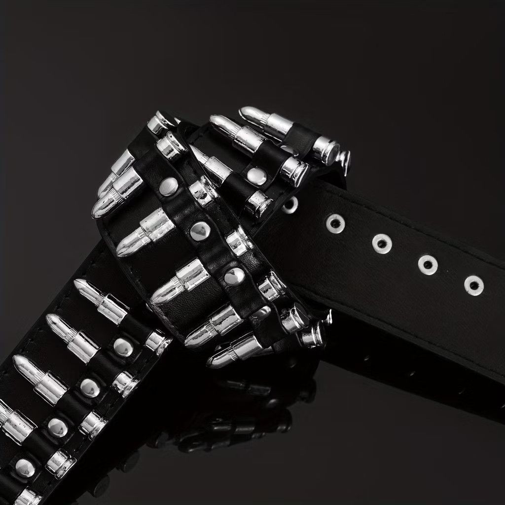 PPFM Black punk rockers bullet belt Size ONE SIZE - 2 Thumbnail