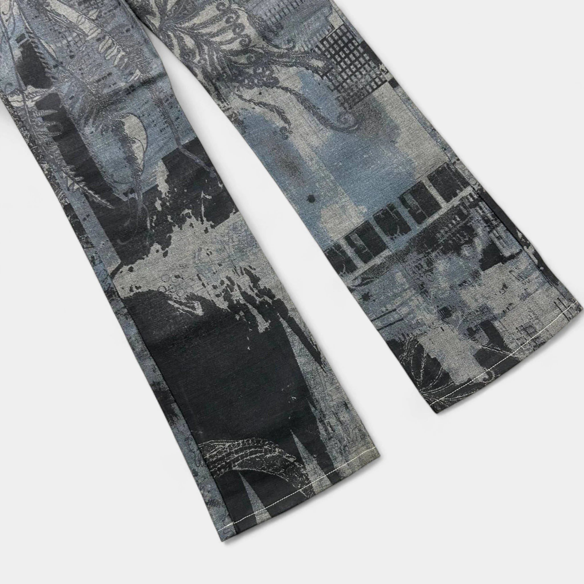 Just Cavalli Just Cavalli 2000's City Pattern Black Pants Size 28" / US 6 / IT 42 - 3 Thumbnail