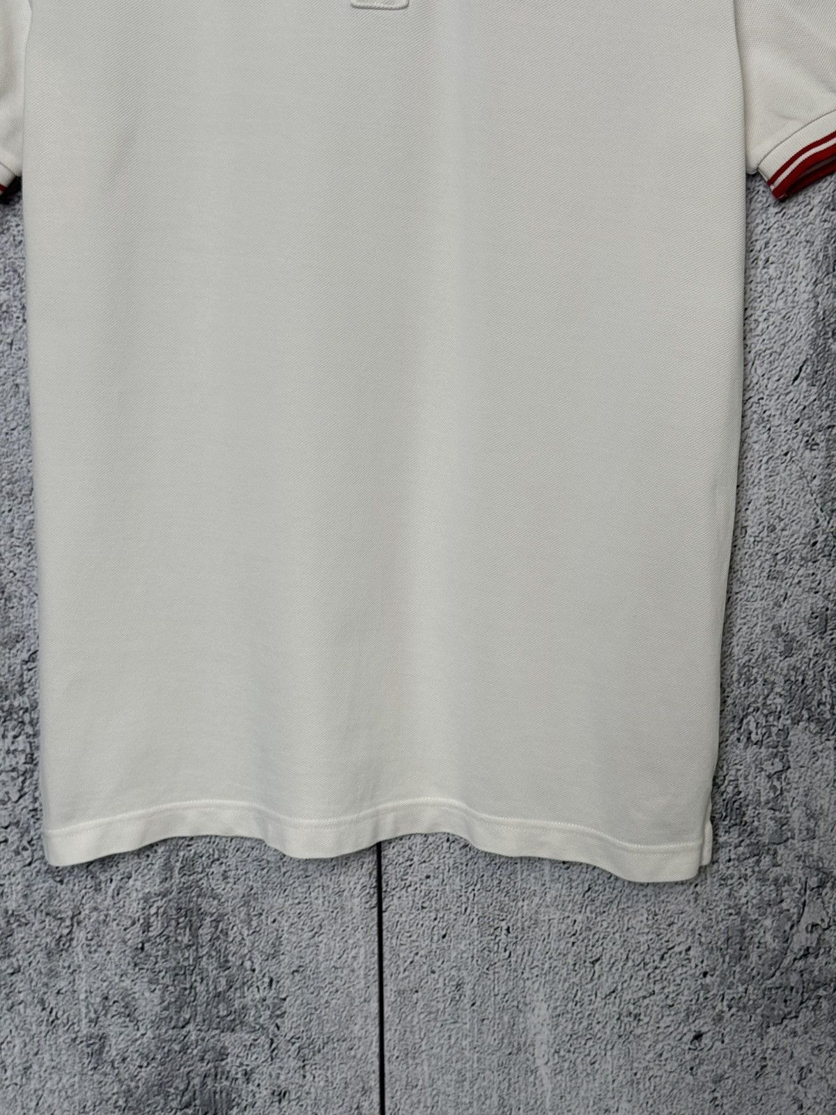 Prada Rare Prada Bull Embroidery Logo White Polo Shirt Size M Size US M / EU 48-50 / 2 - 6 Thumbnail