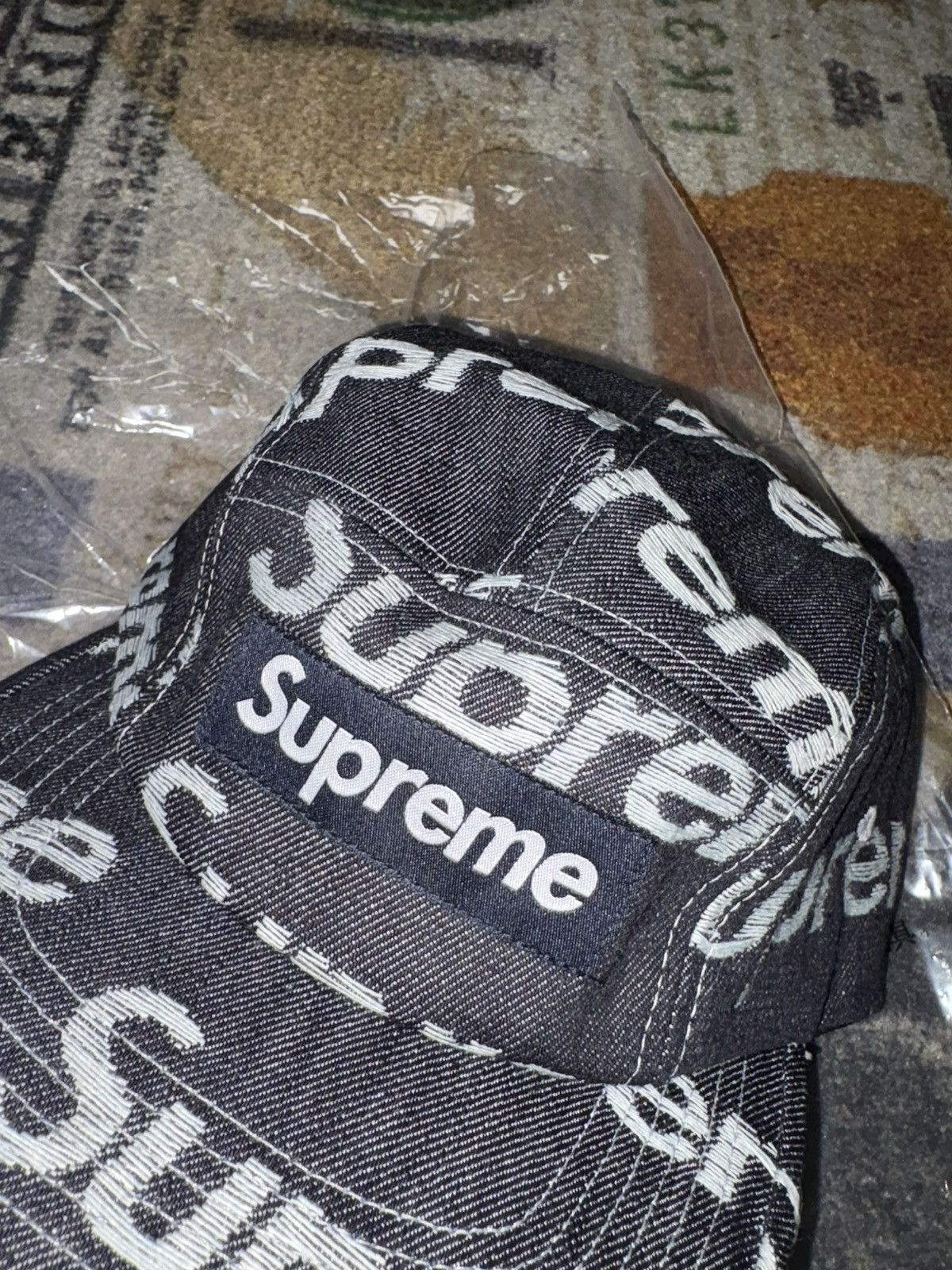 Supreme SUPREME JACQUARD LOGOS DENIM CAMP CAP Size ONE SIZE - 2 Thumbnail