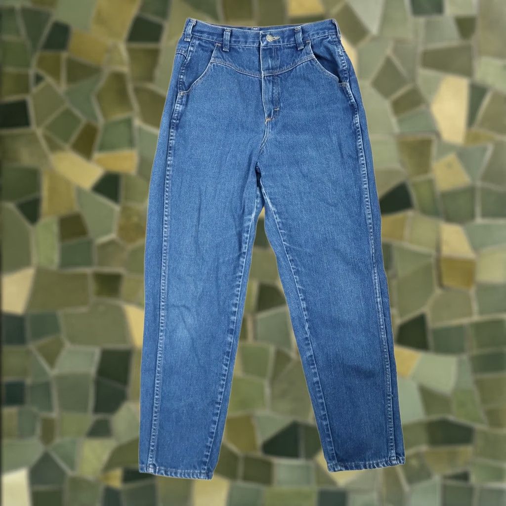 Vintage VINTAGE Rustler Jeans 90s Medium Wash Blue Denim High Rise Straight 12 Womens Classic Jeans Cord Vintage 90s Cowboy Womens Size 34" / US 12 / IT 48 - 1 Thumbnail