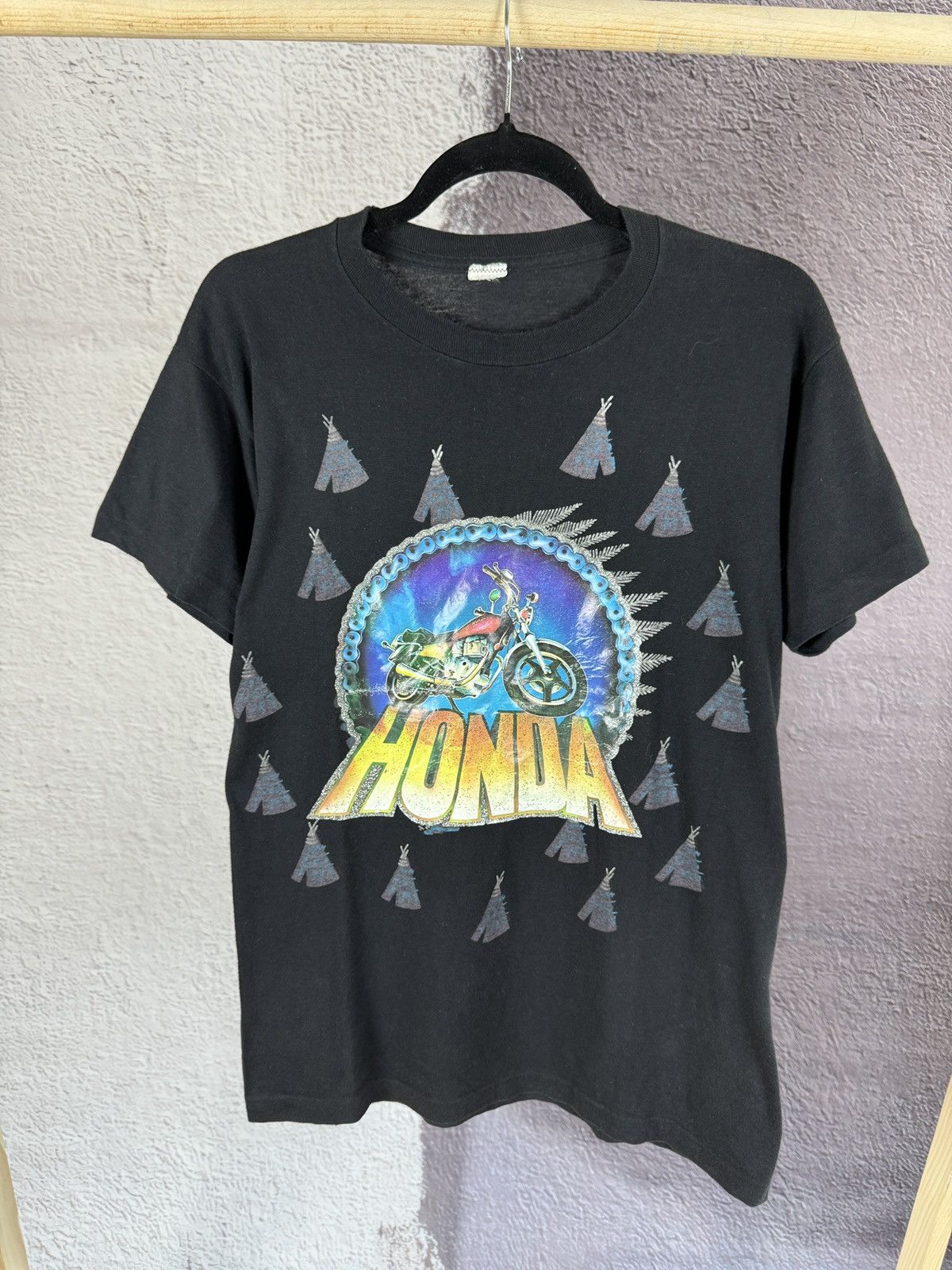 Honda × Vintage Honda vintage 80s rare motorcycle racing tee shirt Size US S / EU 44-46 / 1 - 2 Thumbnail