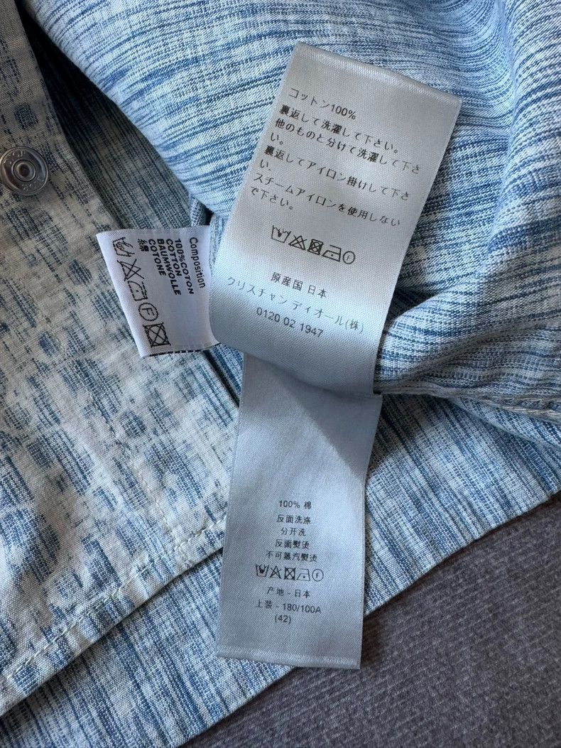 Dior Dior Blue Denim Patterned Shirt Jacket-2505 Size US L / EU 52-54 / 3 - 5 Thumbnail