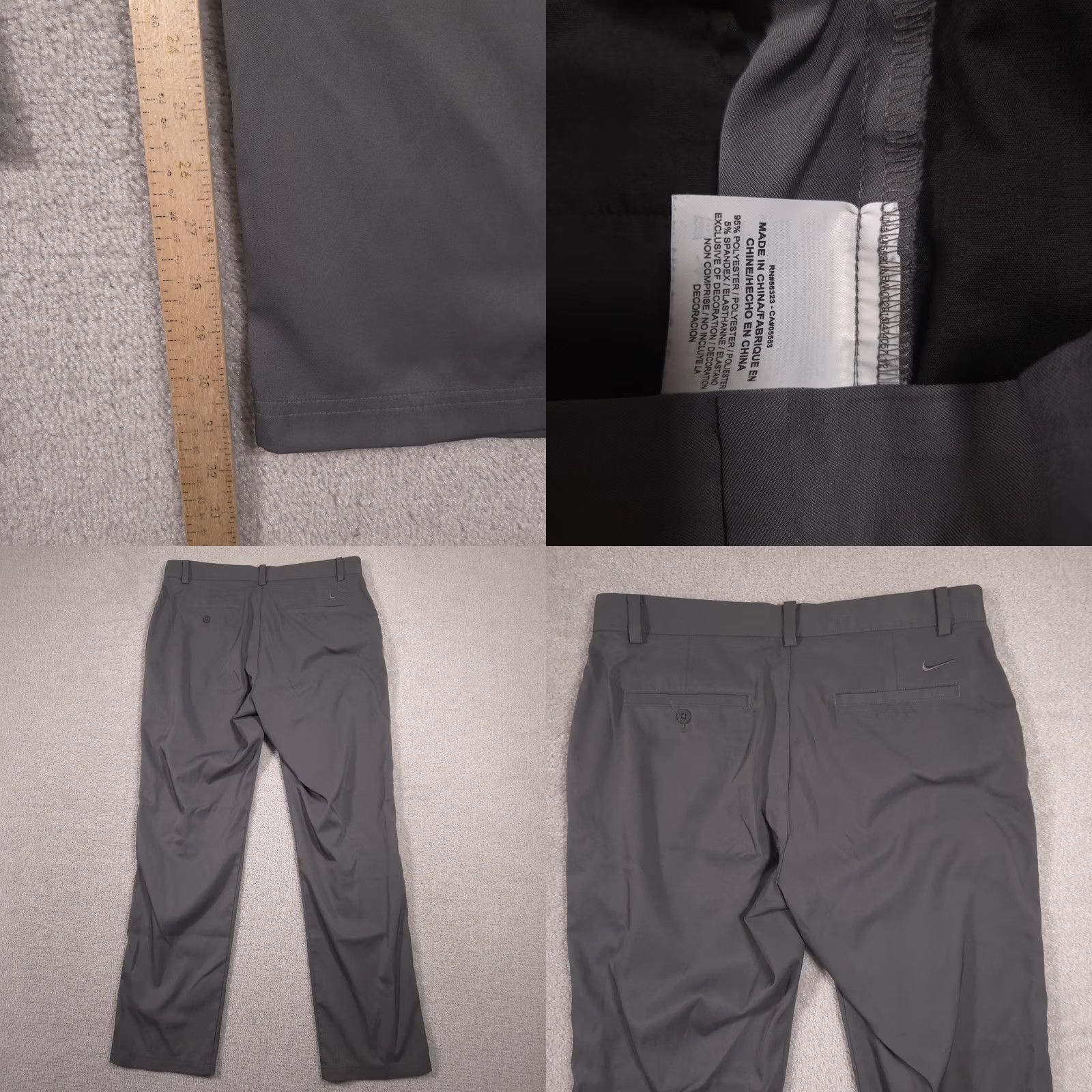 Nike Nike Golf Pants Mens 32 Gray Dri-FIT Twill Stretch Moisture Wicking Performance Pants Size US 32 / EU 48 - 9 Thumbnail