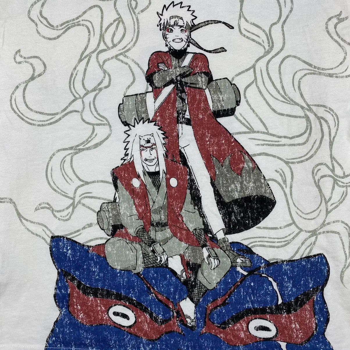 Anime NARUTO SHIPPUDEN Naruto With Jiraiya On Gamabunta Anime Tee Size US S / EU 44-46 / 1 - 4 Thumbnail