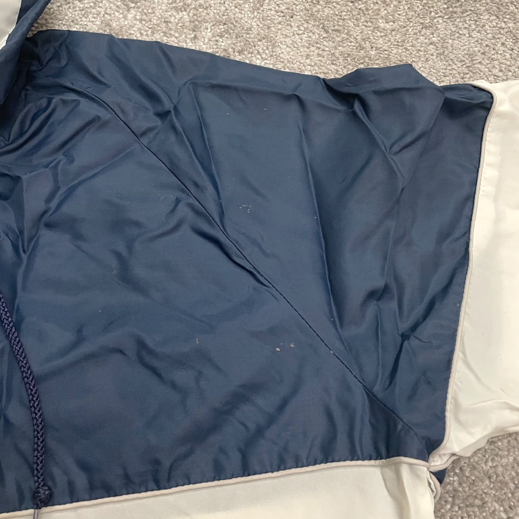 Vintage VINTAGE Bike Hoodie Windbreaker Jacket Womens M Blue White Full Zip Outdoor Size M / US 6-8 / IT 42-44 - 2 Thumbnail
