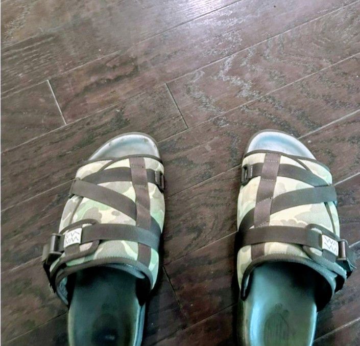 Visvim Visvim christo camo slides size XL 8 in Japan handcrafted XL Size US 12 / EU 45 - 8 Thumbnail