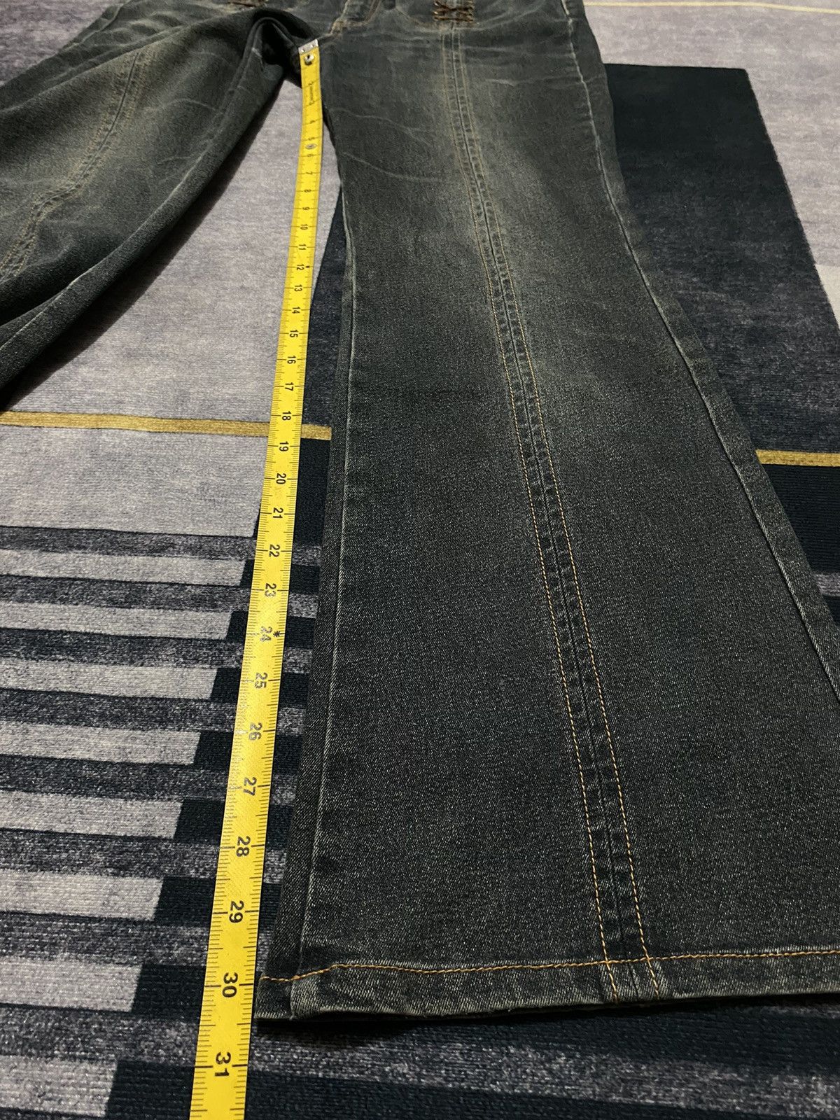 Hysteric Glamour CAROUGE BOOT CUT DENIM PANTS Size US 32 / EU 48 - 12 Thumbnail