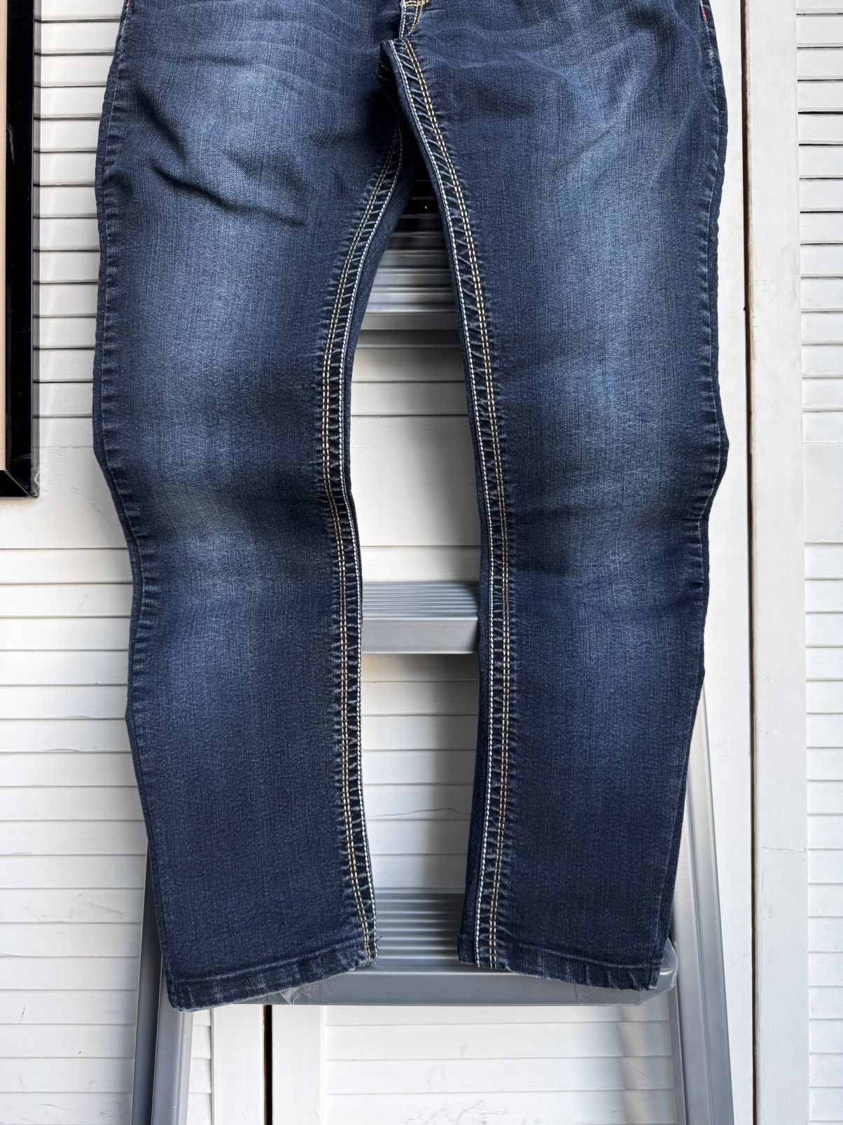 True Religion Rare True Religion JOEY BIG T Western Straight Leg Jeans Size 27" / US 4 / IT 40 - 3 Thumbnail