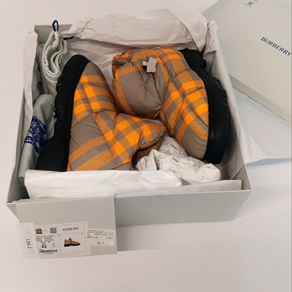 Burberry Burberry Men's Yellow Check Pillow Boots - EU44/US11 Size US 11 / EU 44 - 15 Thumbnail