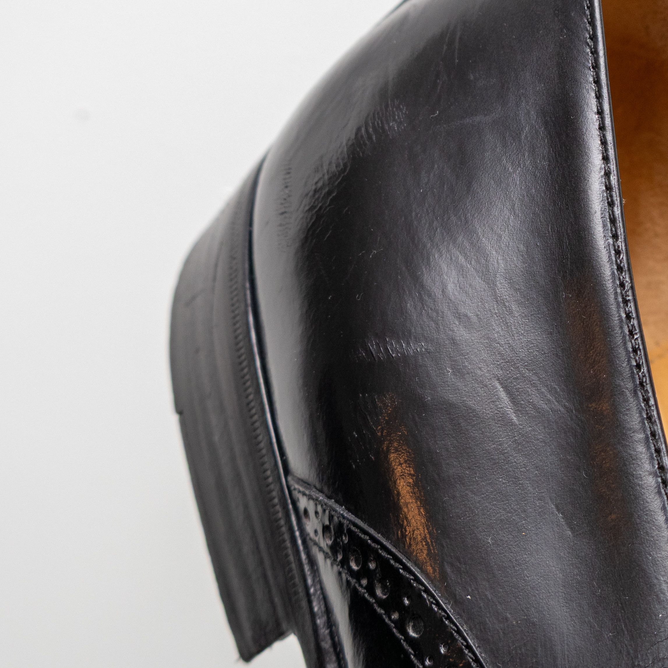 Salvatore Ferragamo Salvatore Ferragamo Black Leather Oxford Brogue Dress Shoes Size US 12 / EU 45 - 13 Thumbnail