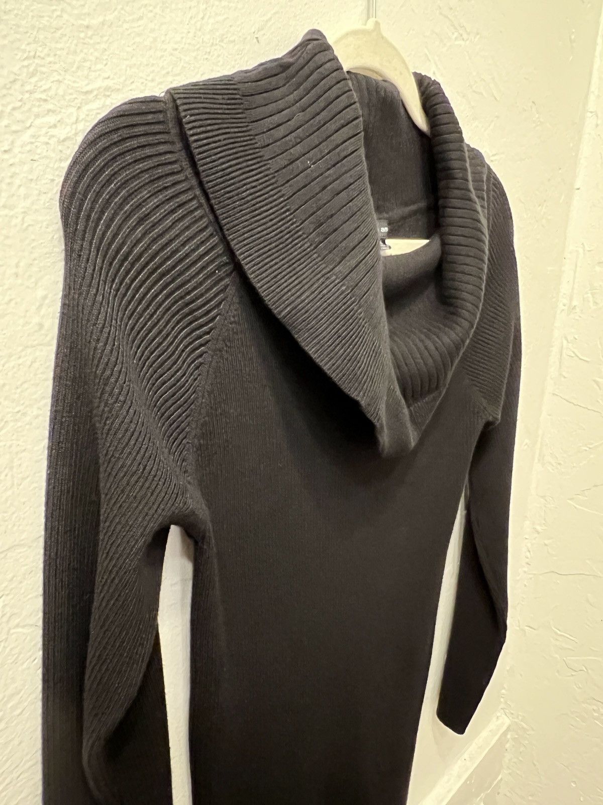 Other Black Off-the-Shoulder/ Cowl-Neck Sweater Size L / US 10 / IT 46 - 3 Thumbnail