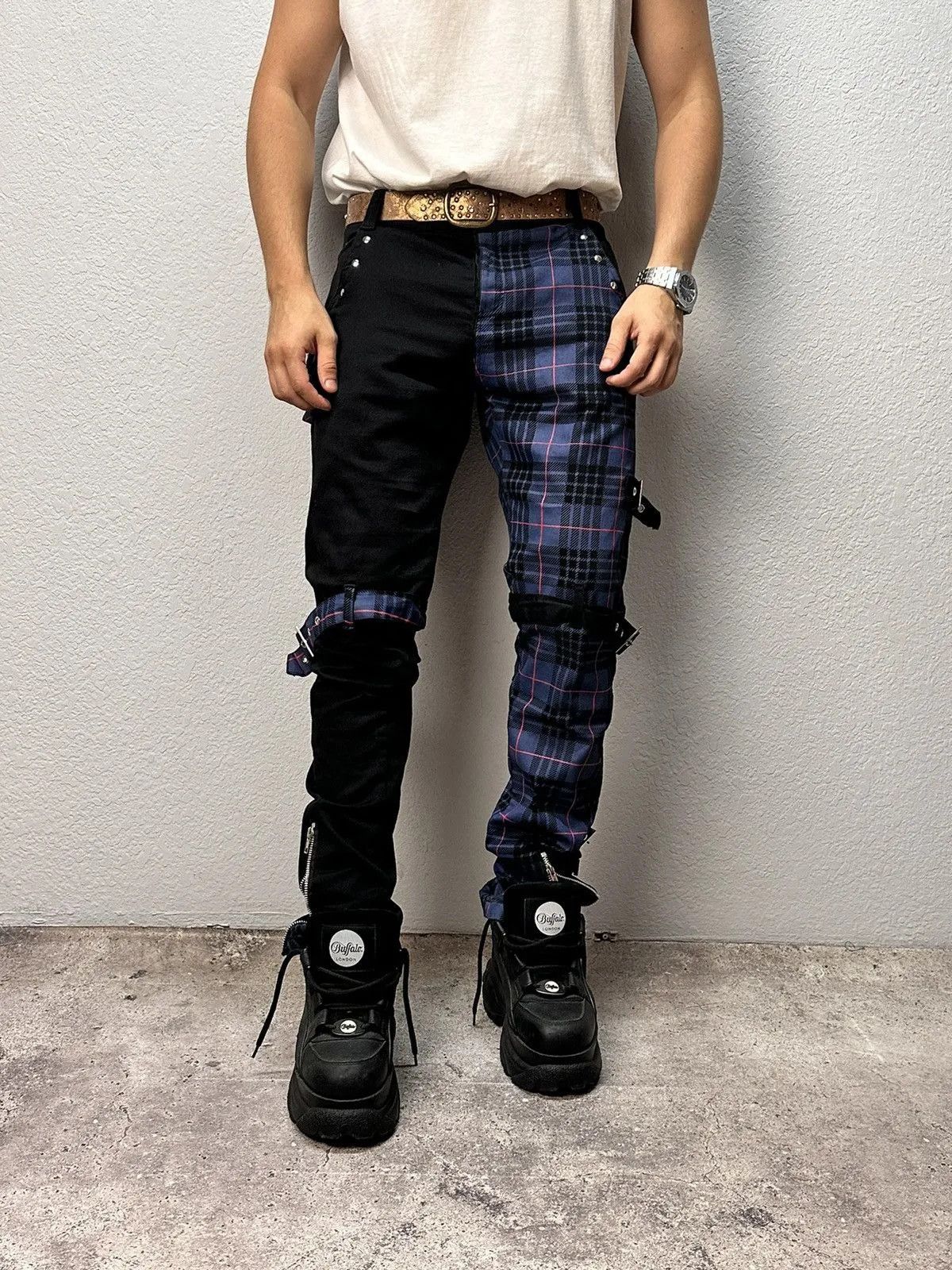 Gotcha 👉 Vintage Gothicana EMP Y2K Gothic Pants Metal Style Size US 34 / EU 50 - 1 Thumbnail