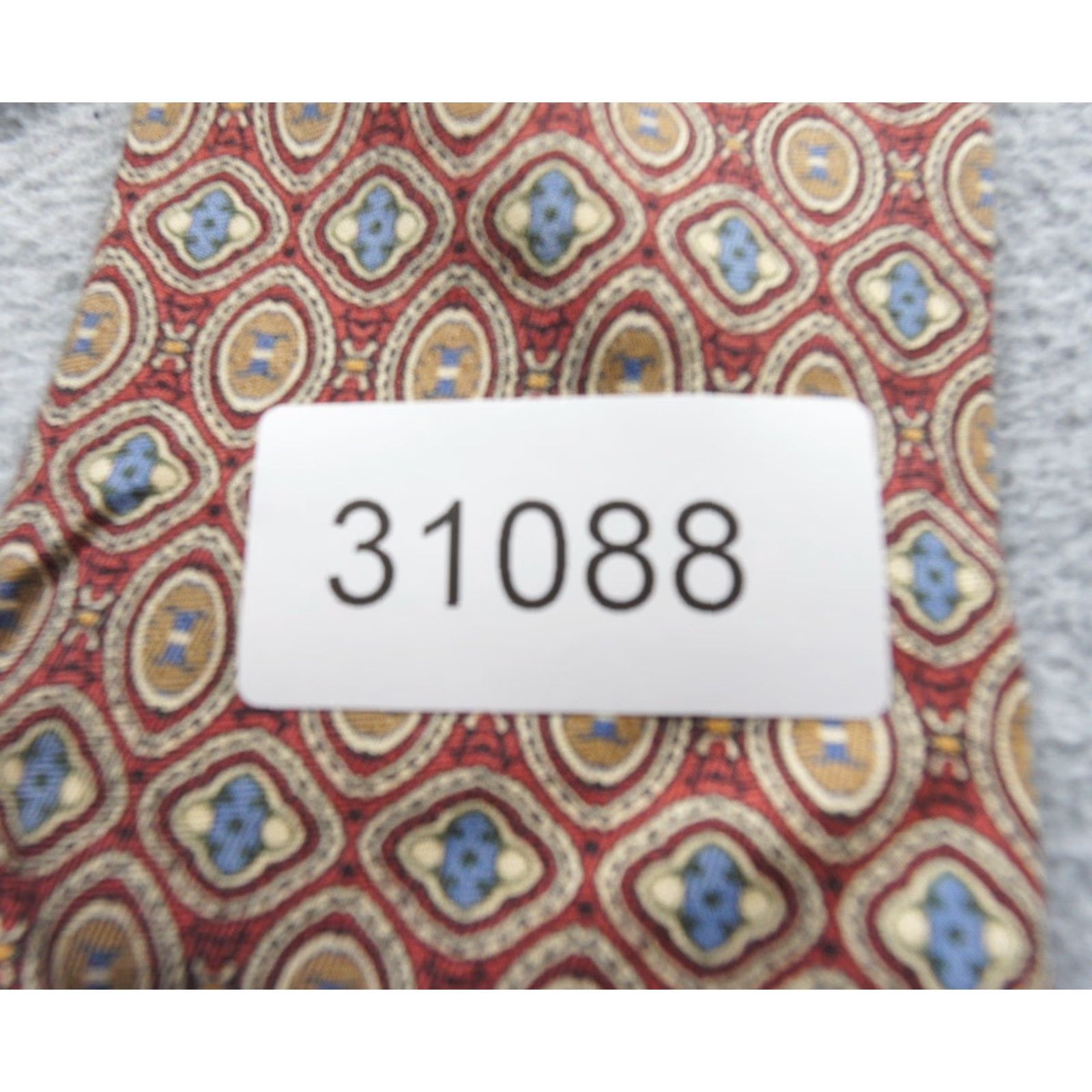 Brooks Brothers VINTAGE Brooks Brothers Tie Red Makers Silk Cotton NEW OLDSTOCK Work Business Tie Mens Size ONE SIZE - 8 Thumbnail