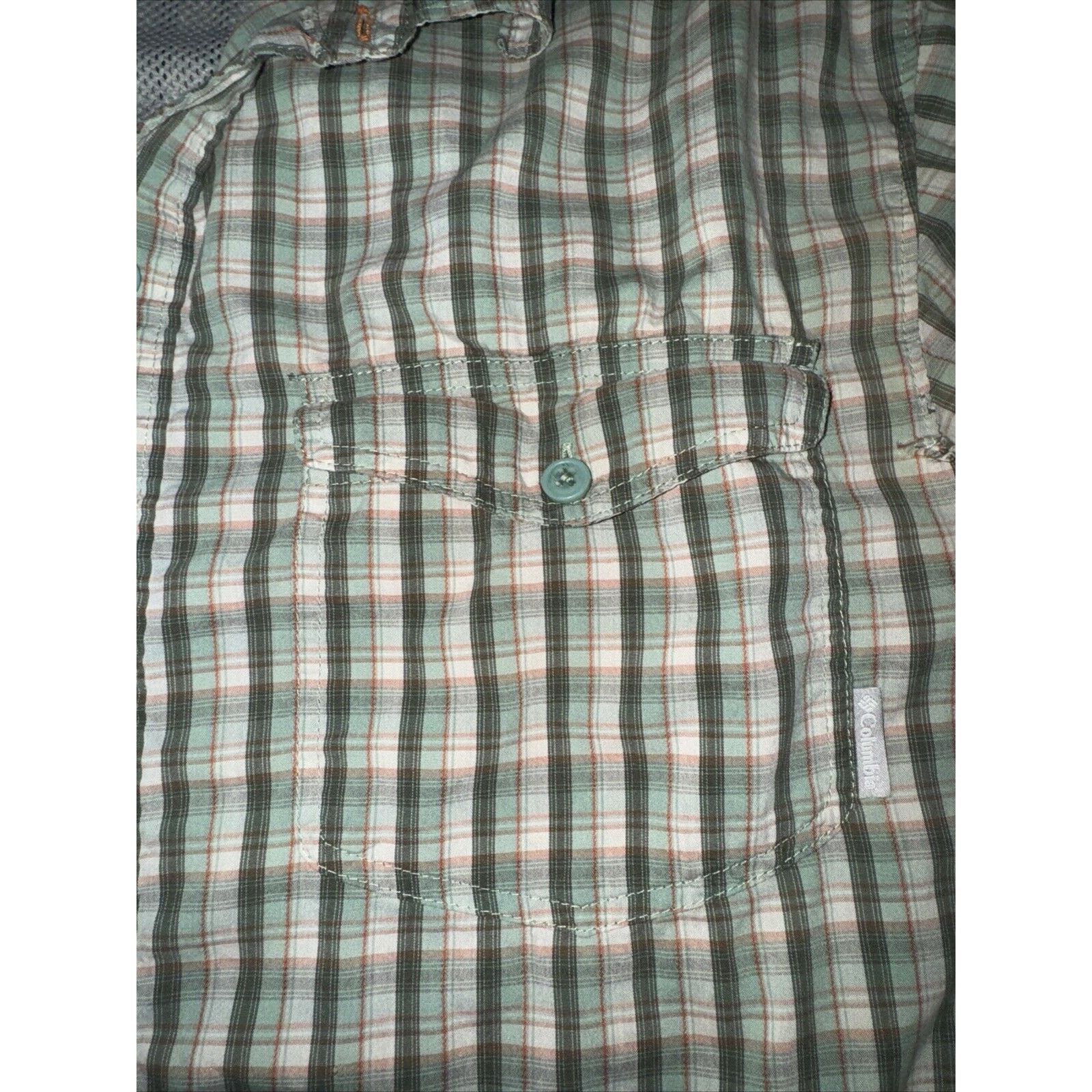 Columbia Columbia Plaid Short Sleeve Shirt Green XL 23x30 90s Dad Size US XL / EU 56 / 4 - 2 Thumbnail