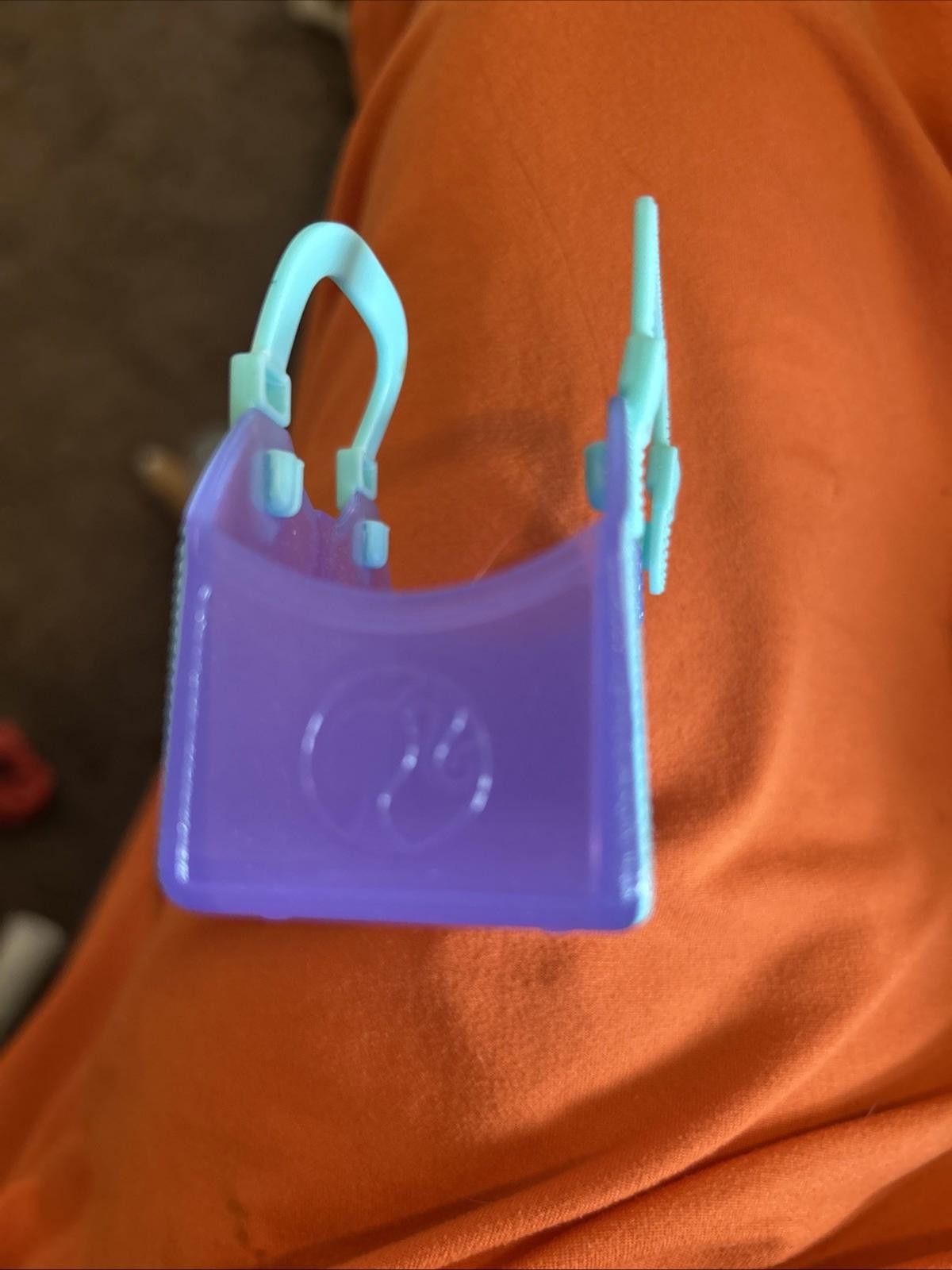 Designer Barbie 2018 Handbag Pet Carrier Hard Plastic Purple, Blue Size ONE SIZE - 4 Thumbnail