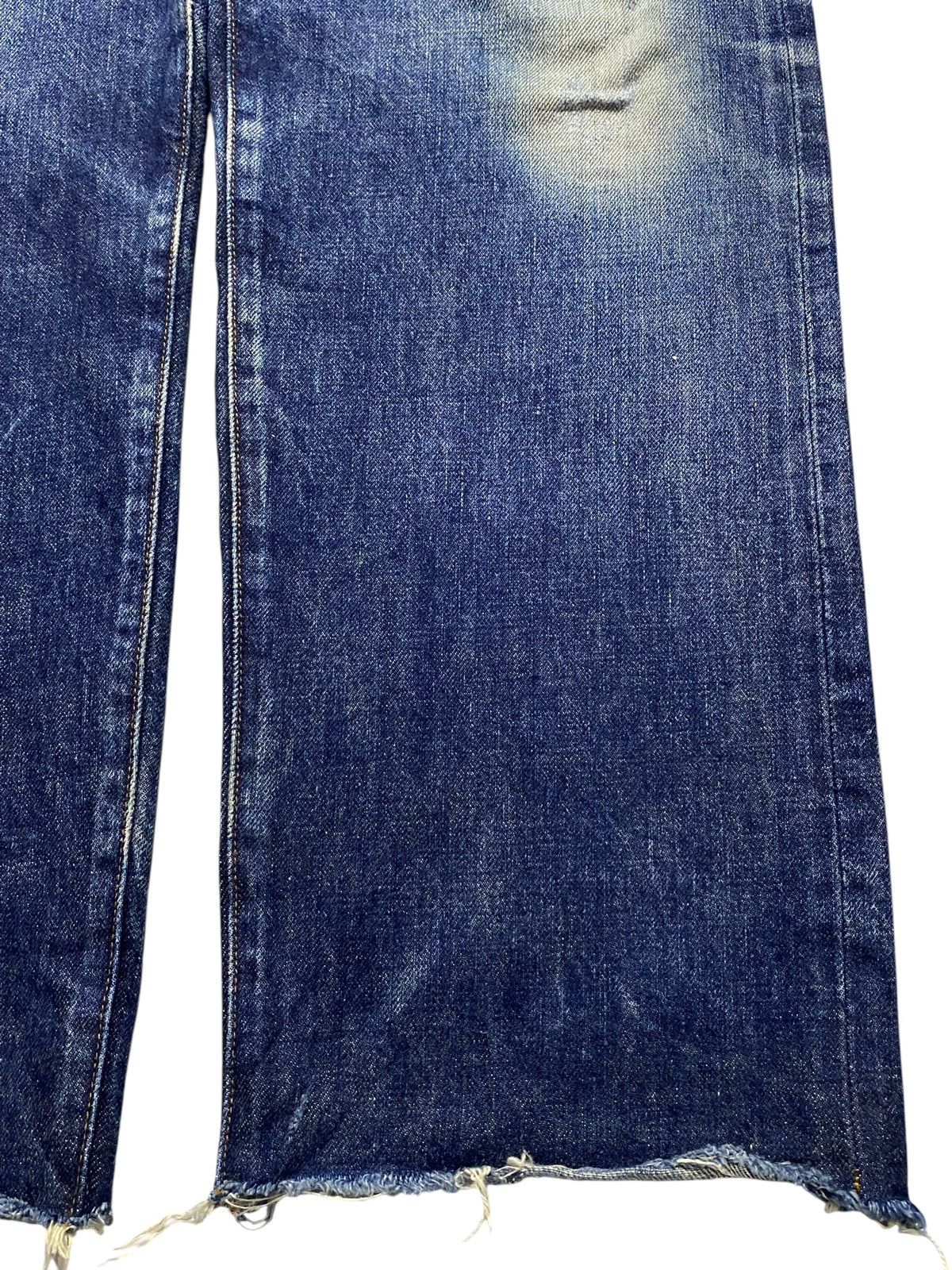 Vintage Vintage Calvin Klein Selvedge Mud Wash Distressed Loose Jean Size US 32 / EU 48 - 8 Thumbnail