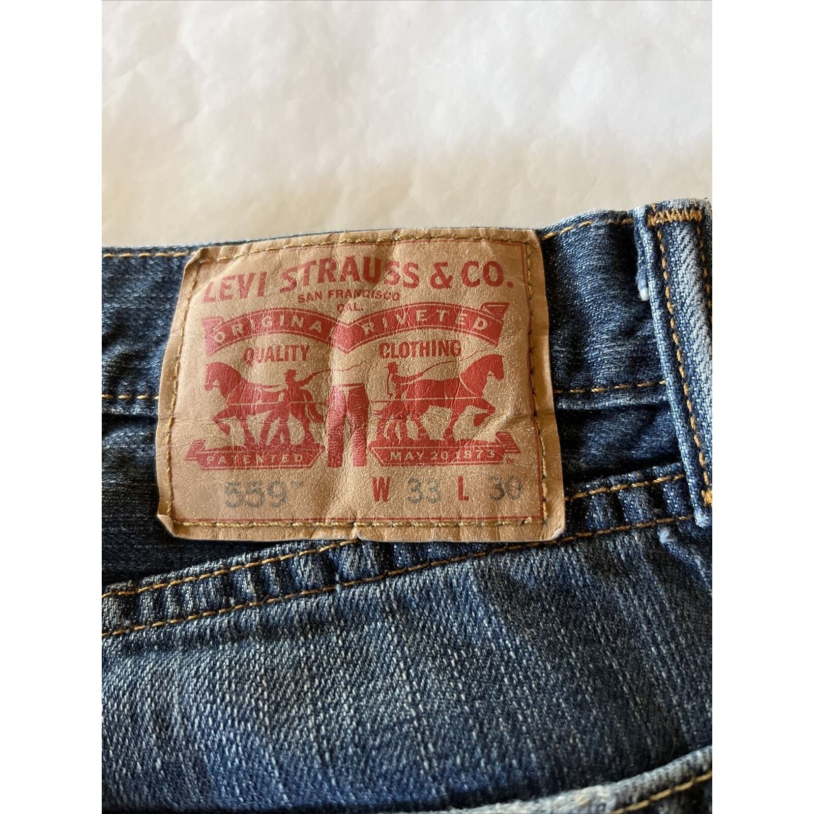 Levi's Levis 559 Jeans Men 33x30 Blue Relaxed Fit Denim Outdoor Y2k Size US 33 - 4 Thumbnail
