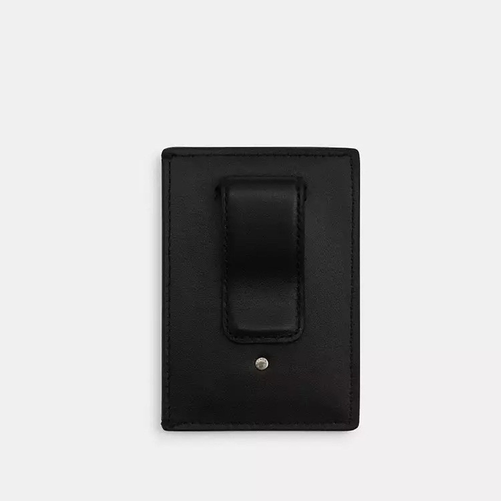 Coach NWT Coach Card Case With Money Clip CCF98 Charcoal/Black Size ONE SIZE - 6 Thumbnail