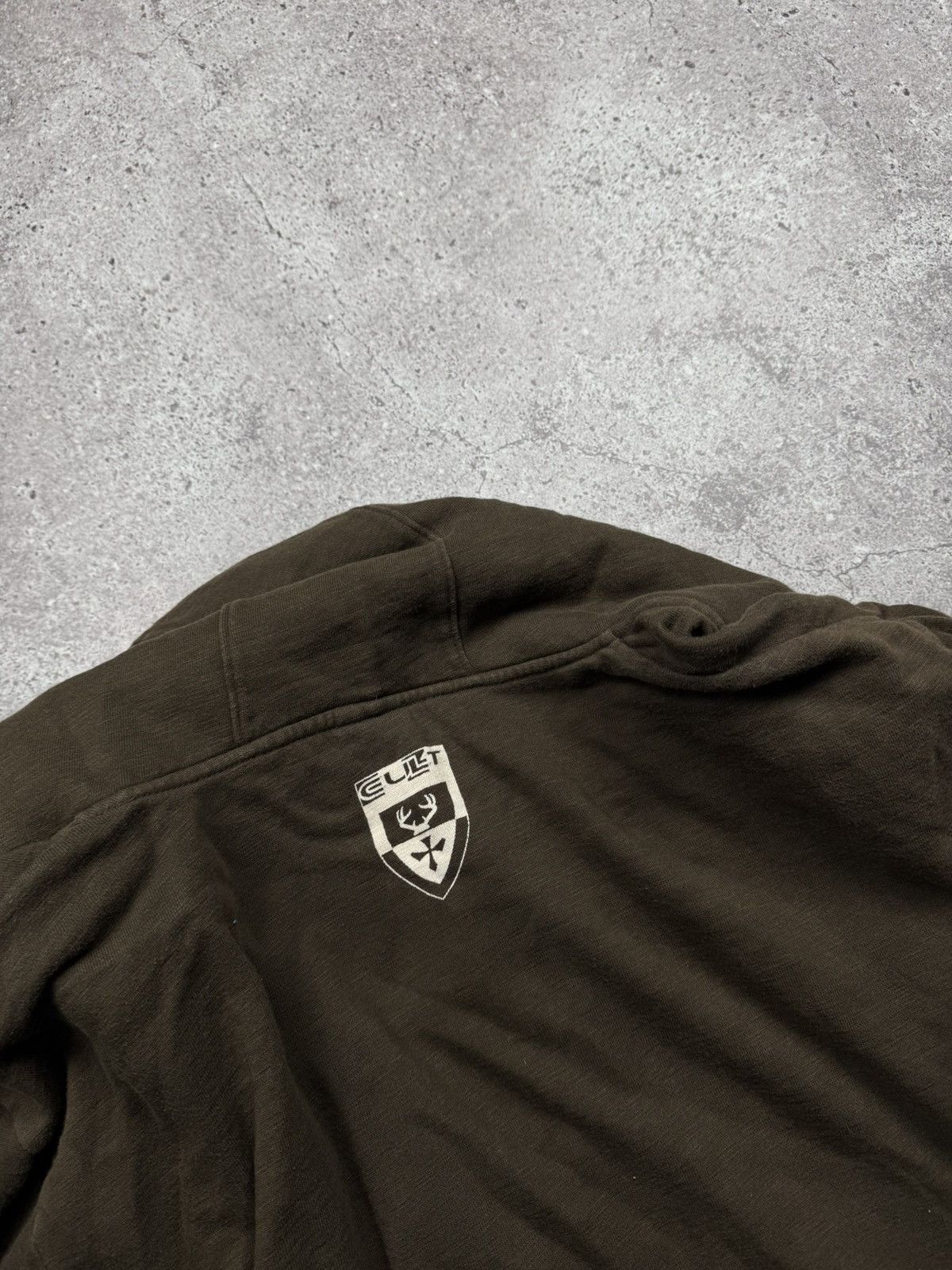 If Six Was Nine LGB Styled Cross Fur Brown Y2K Zip Hoodie