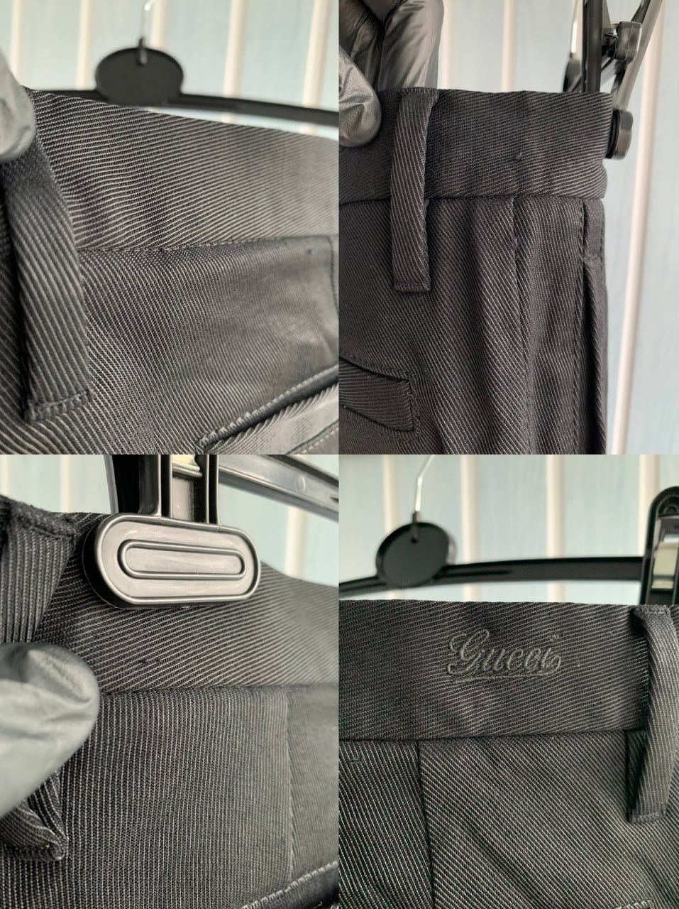 Gucci Vintage Gucci Black Wool Polyamide Knit Men Skinny Trousers Size US 36 / EU 52 - 20 Thumbnail
