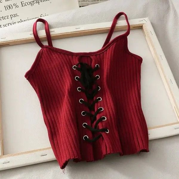 VIBE HELIAR Women Bandage Y2K Crop Tops Size S / US 4 / IT 40 - 3 Thumbnail